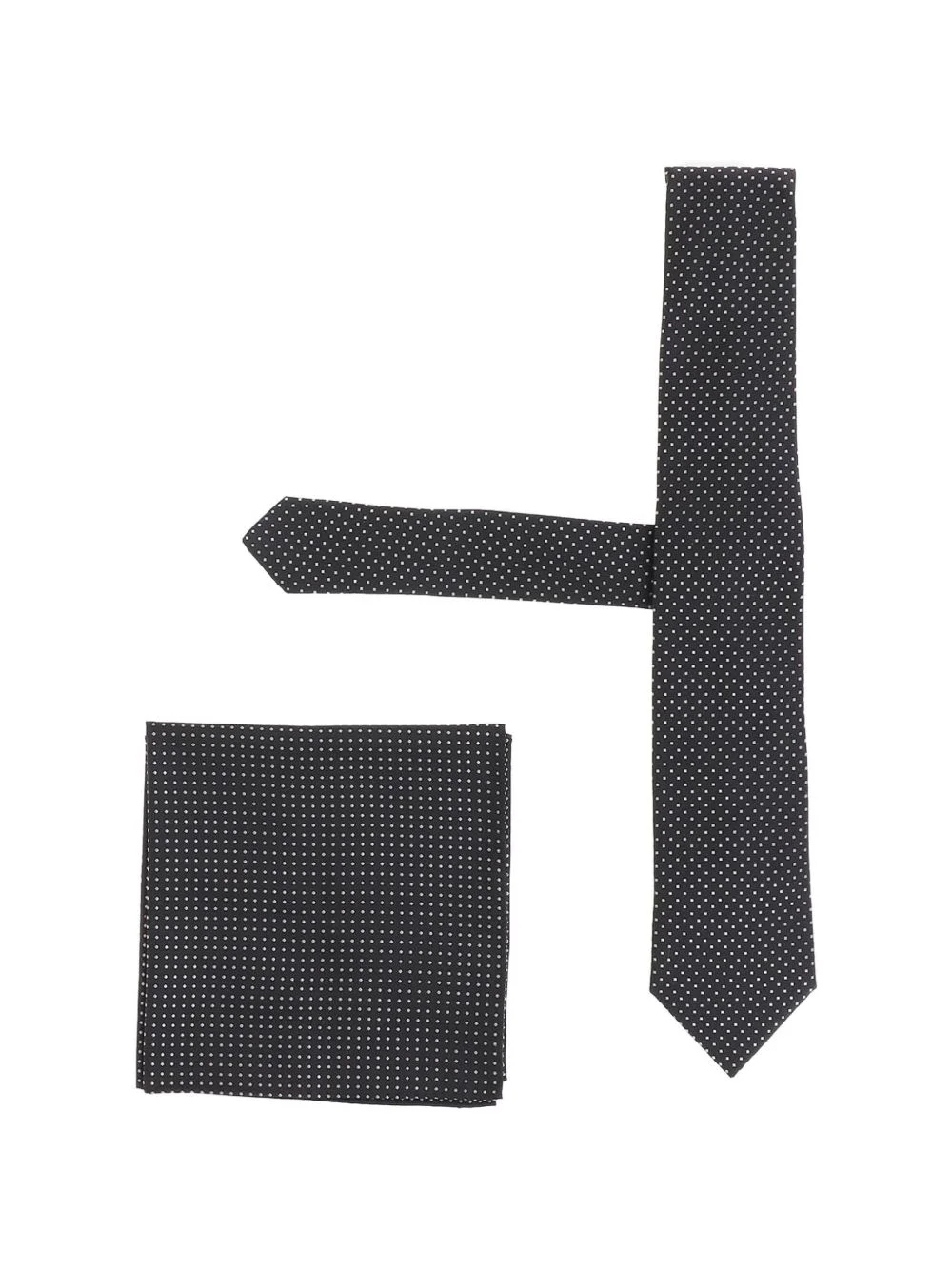 polka-dot tie and pocket square set - 1