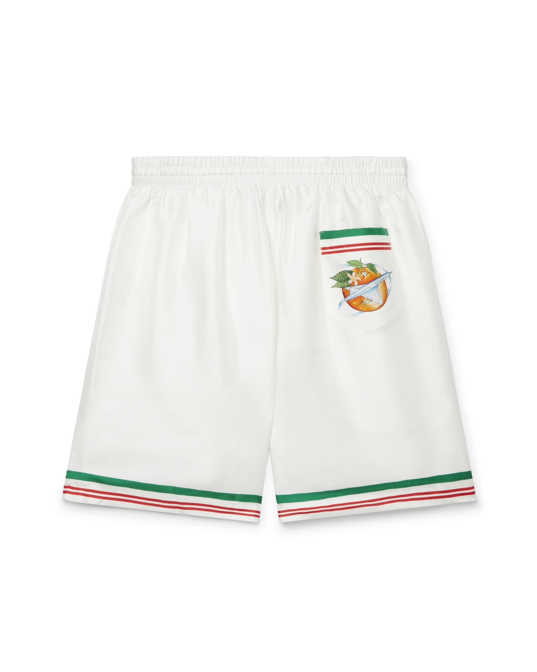 Orbite Autour De L'Orange Silk Shorts - 2