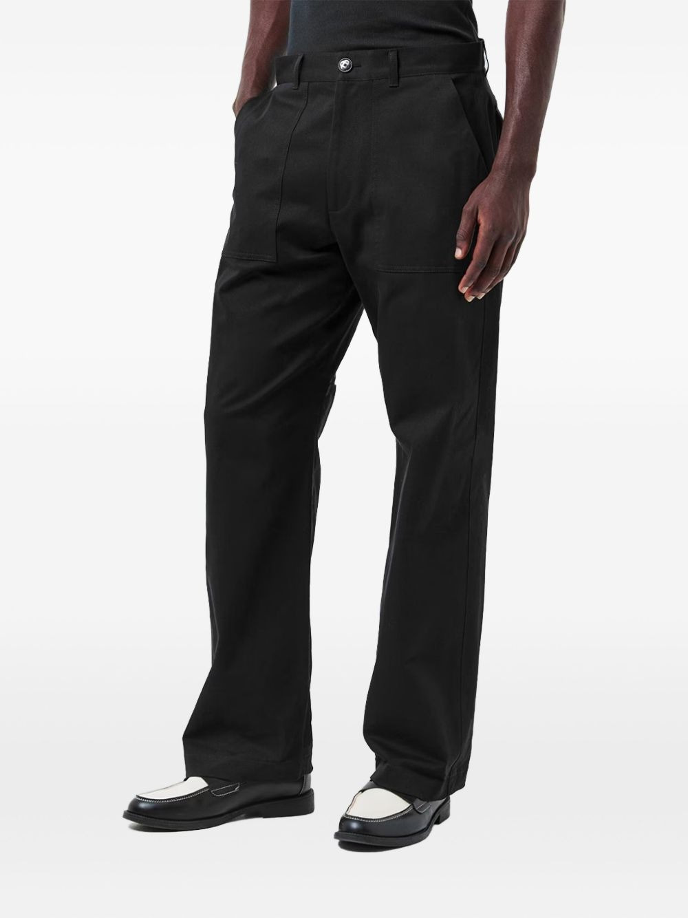patch-pocket trousers - 3