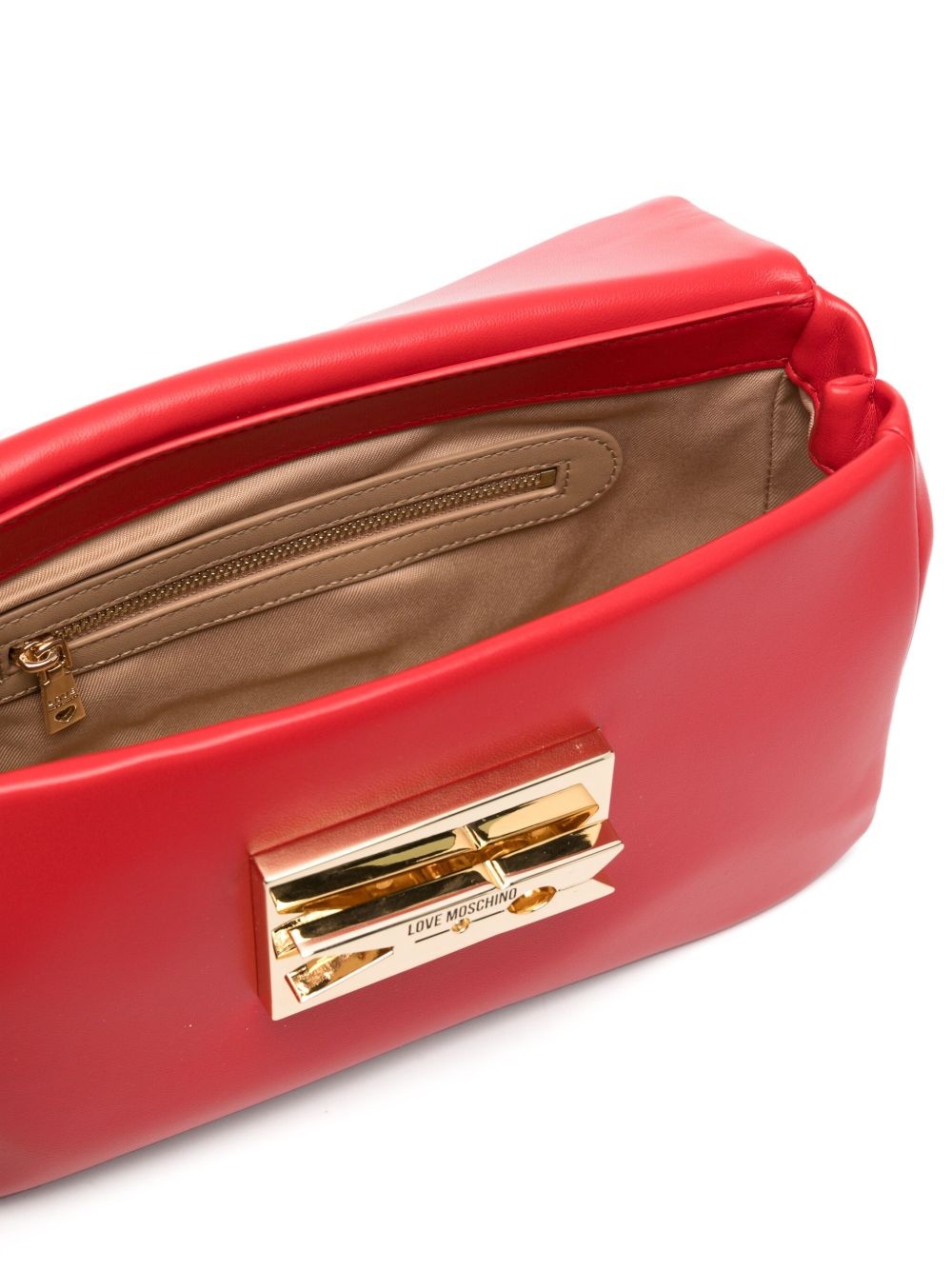logo-debossed shoulder bag - 5