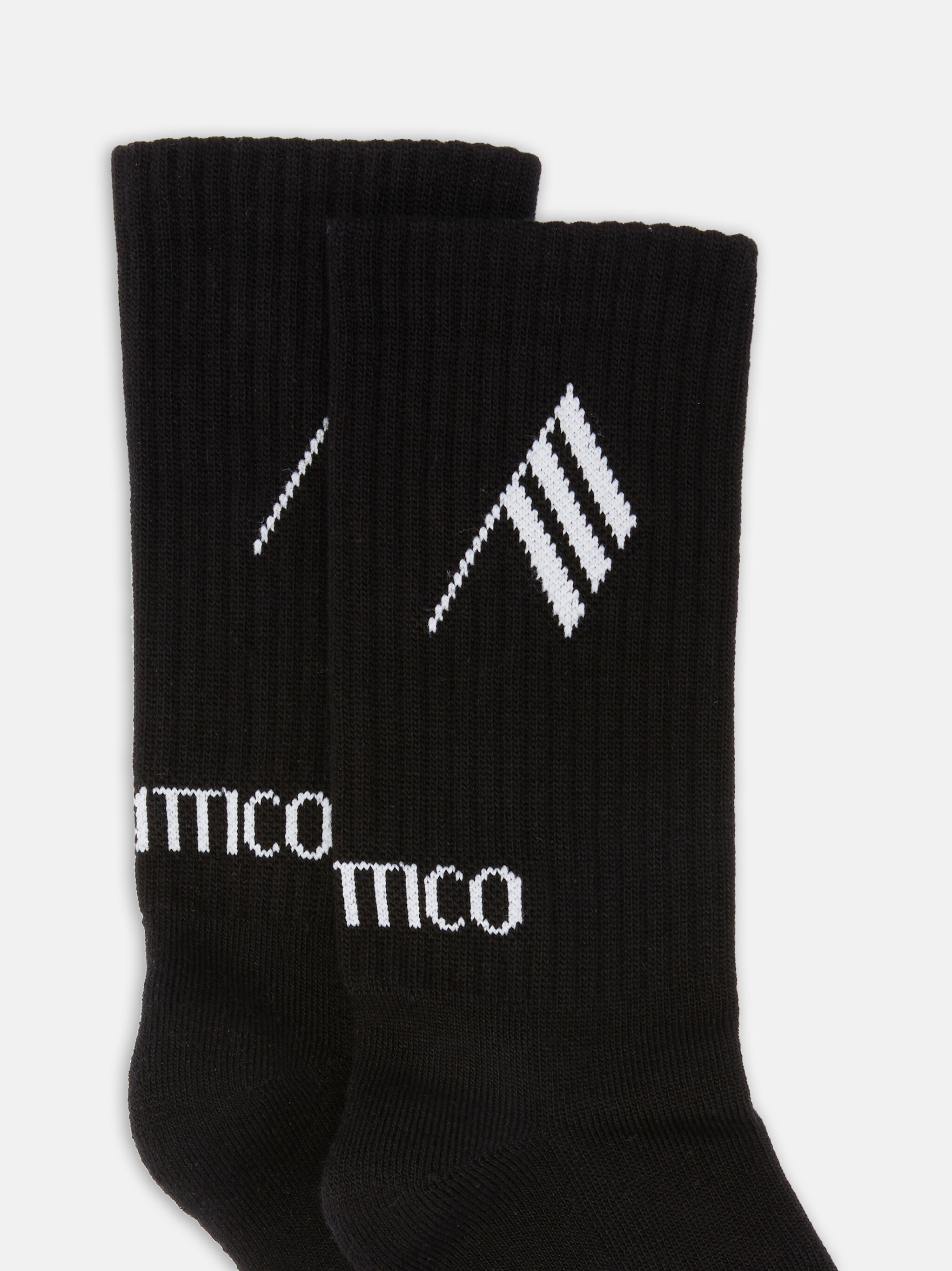 BLACK AND MILK SHORT LENGTH SOCKS - 2