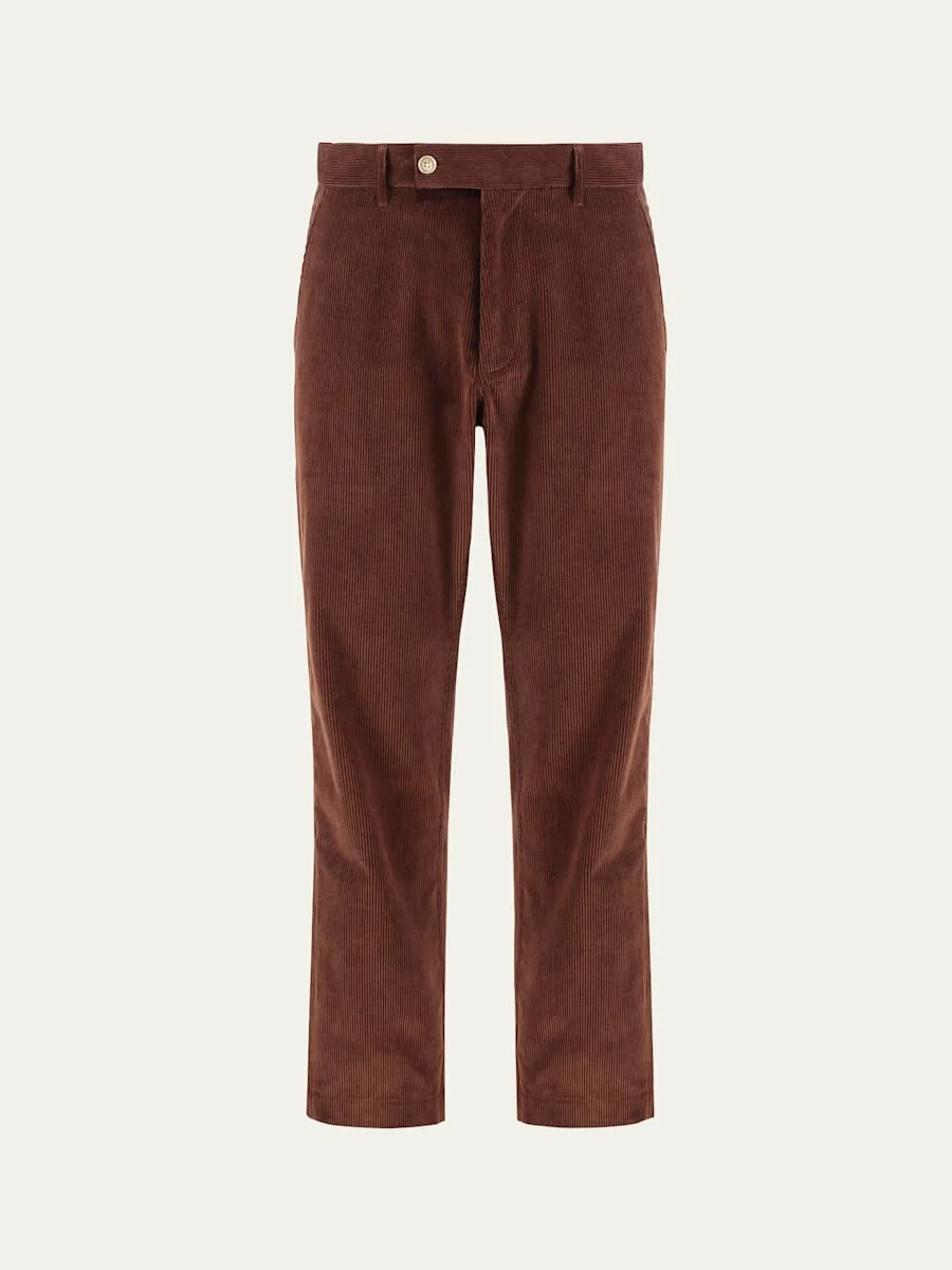 Men's Corduroy Straight-Leg Trousers - 1