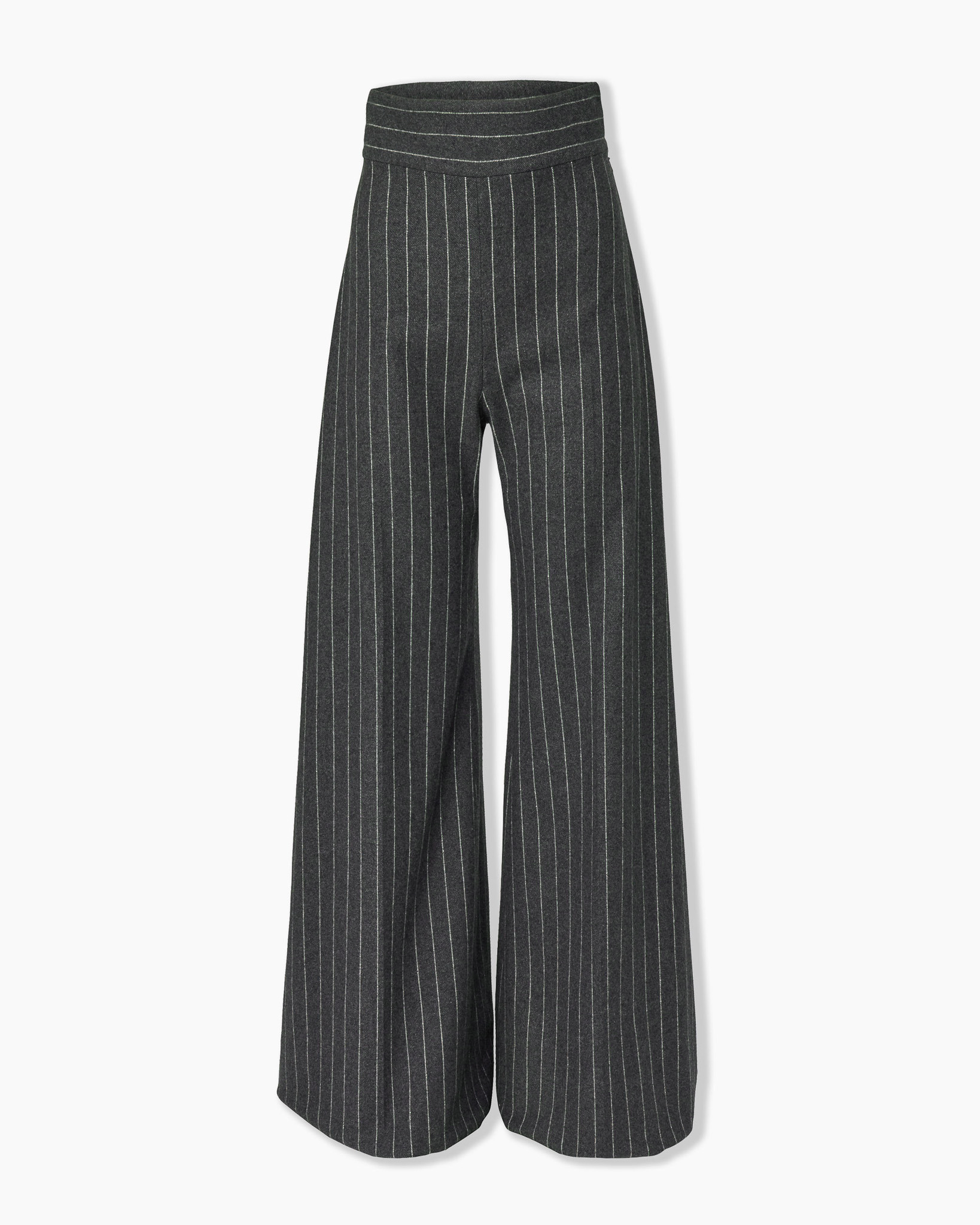 Wide-Leg Pinstripe Diane Pants - 1