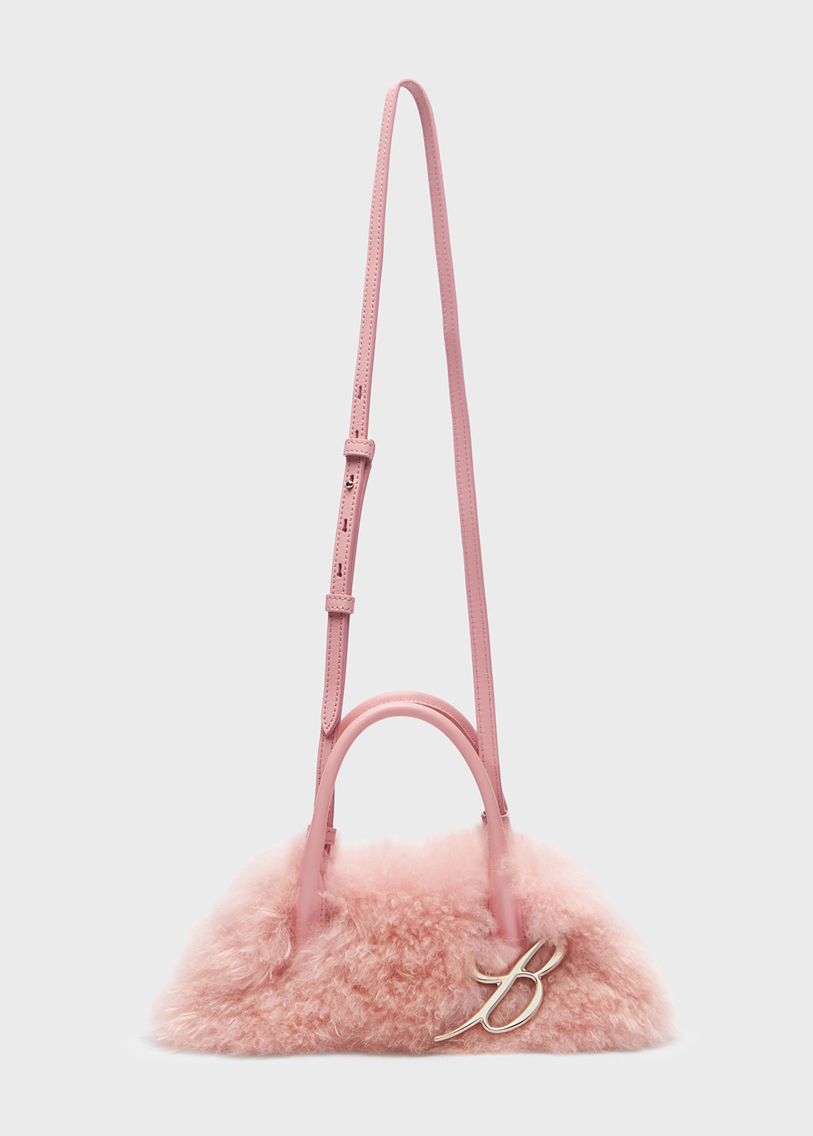 KISS ME REGULAR HANDBAG IN FAUX FUR - 1
