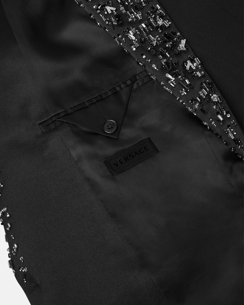 Crystal Single-Breasted Blazer 6