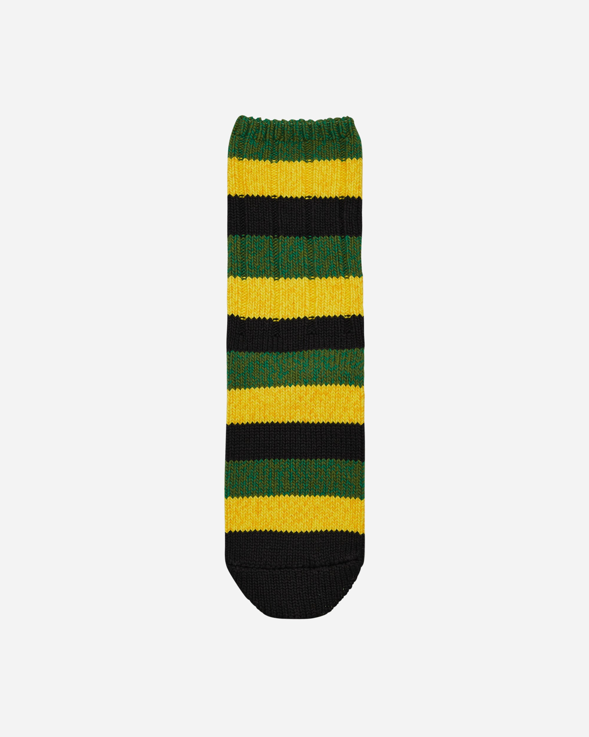 56 Yarns Rasta Rainbowy Happy Heel Socks Black / Yellow / Green - 2