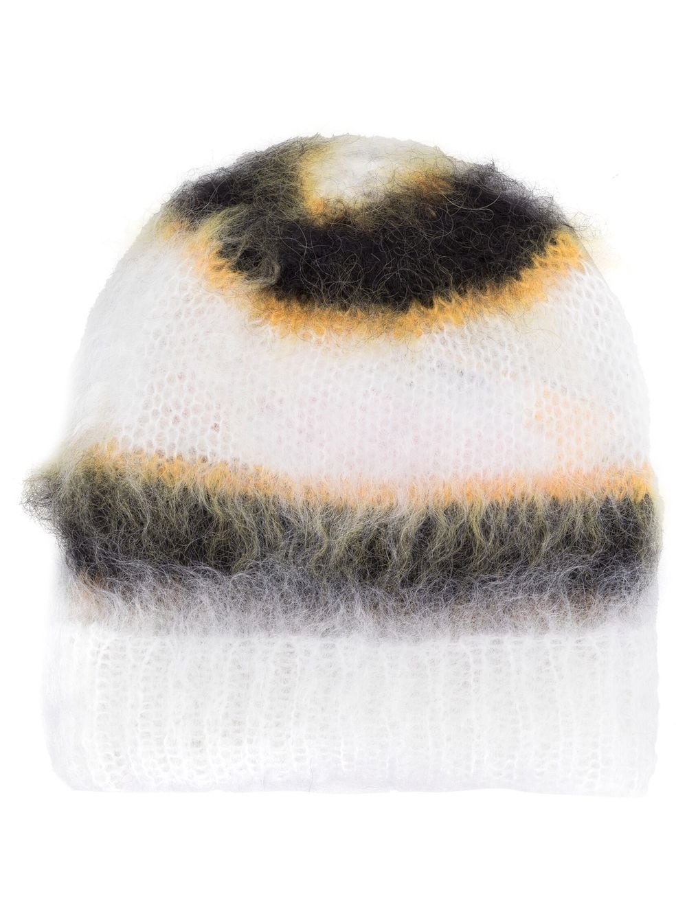 striped knit beanie hat - 1