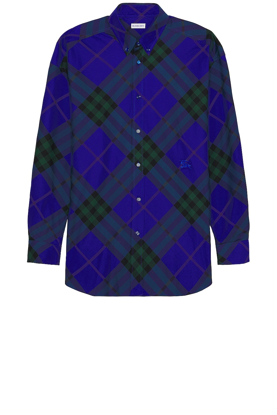 Long Sleeve Check Pattern Shirt - 1