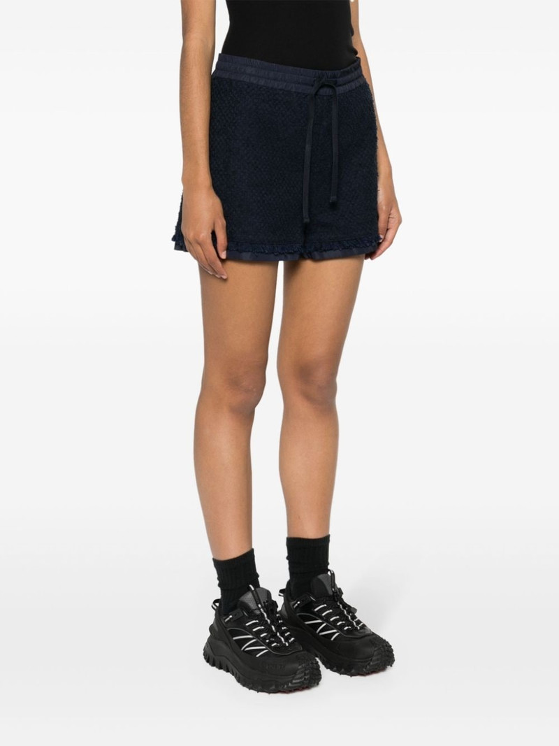 logo-patch tweed shorts 3