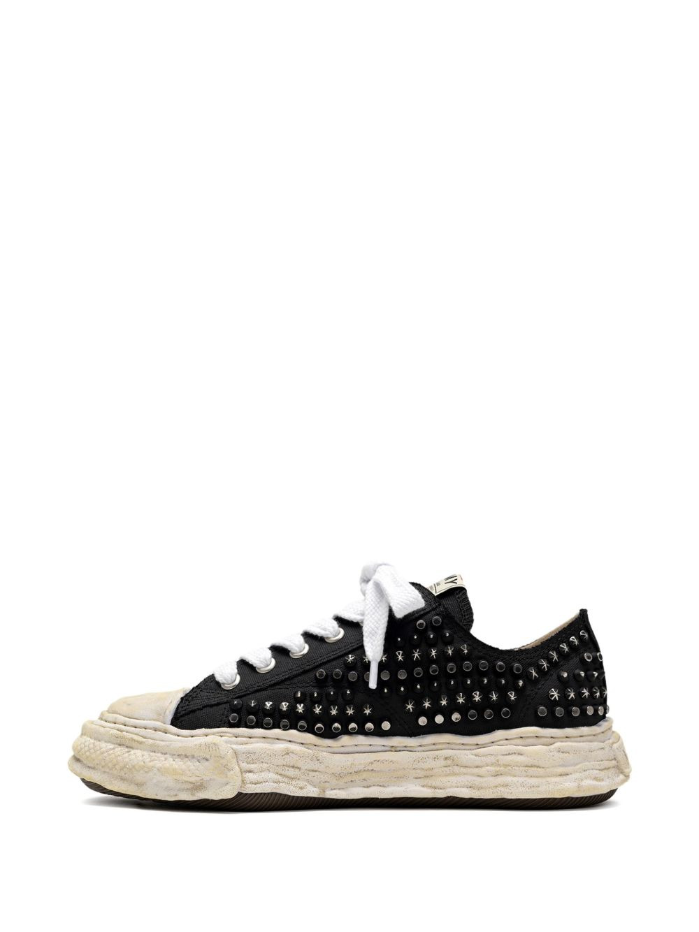 Studded PETERSON23 canvas trainers - 5