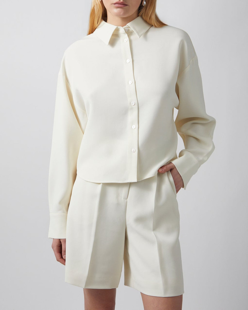 ALMADA LABEL Shirt Fawn Crepe Cream outlook