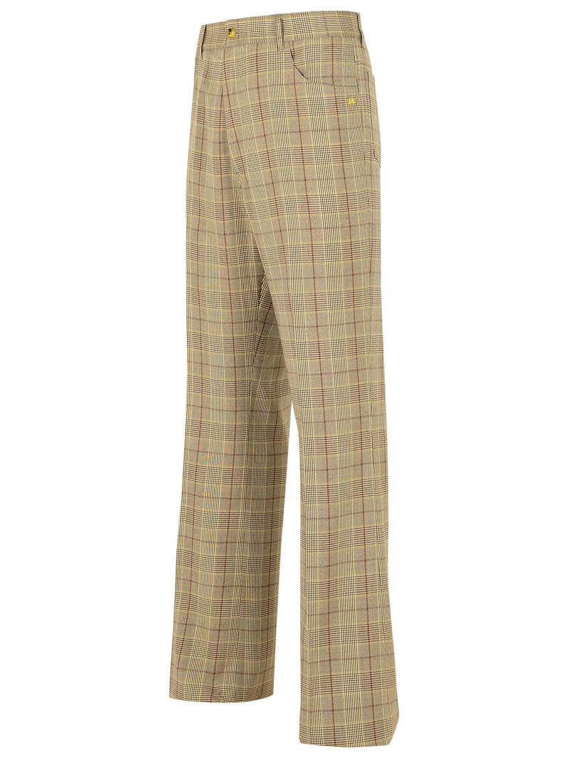 AMIRI Amiri Beige Virgin Wool Blend Trousers Men outlook