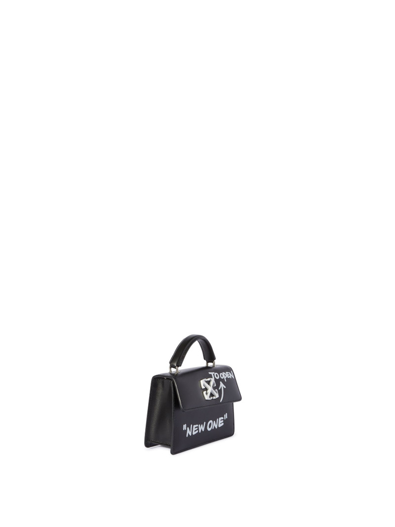 Off-White Black Baby Jitney Quote Bag outlook