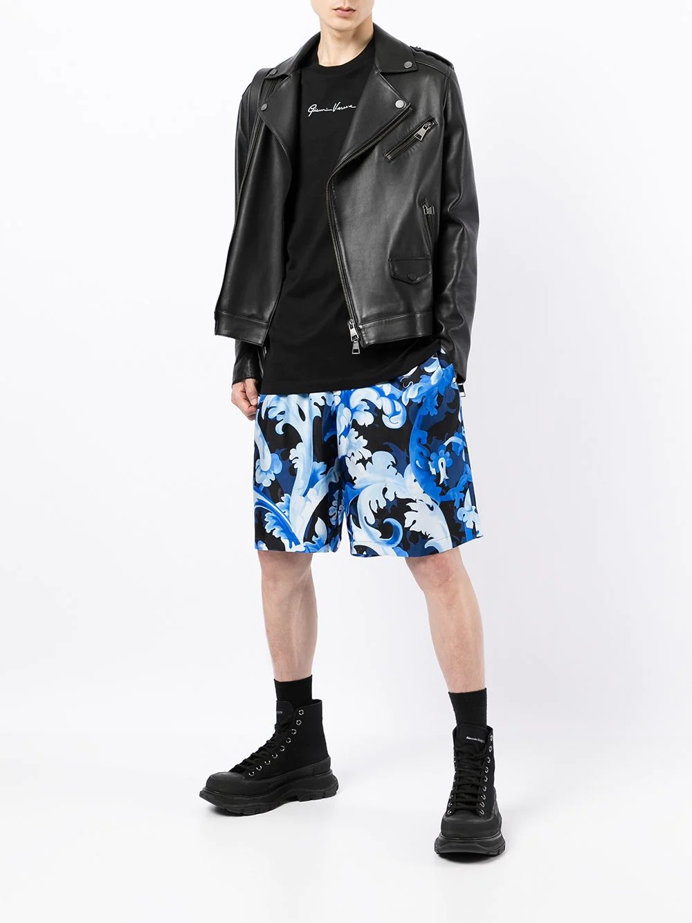 Baroccoflage-print bermuda shorts - 2