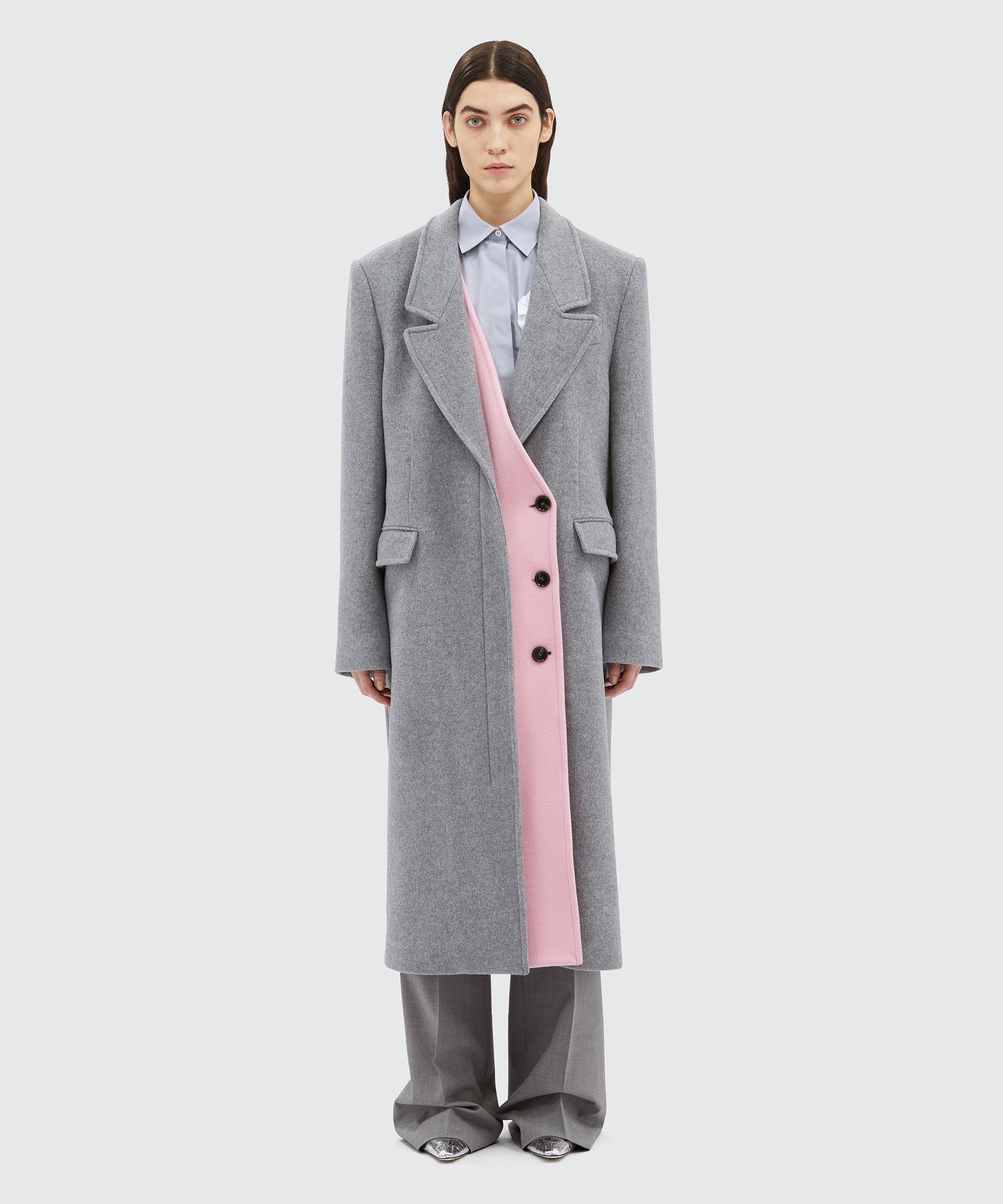 Blended wool double-layer coat - 2