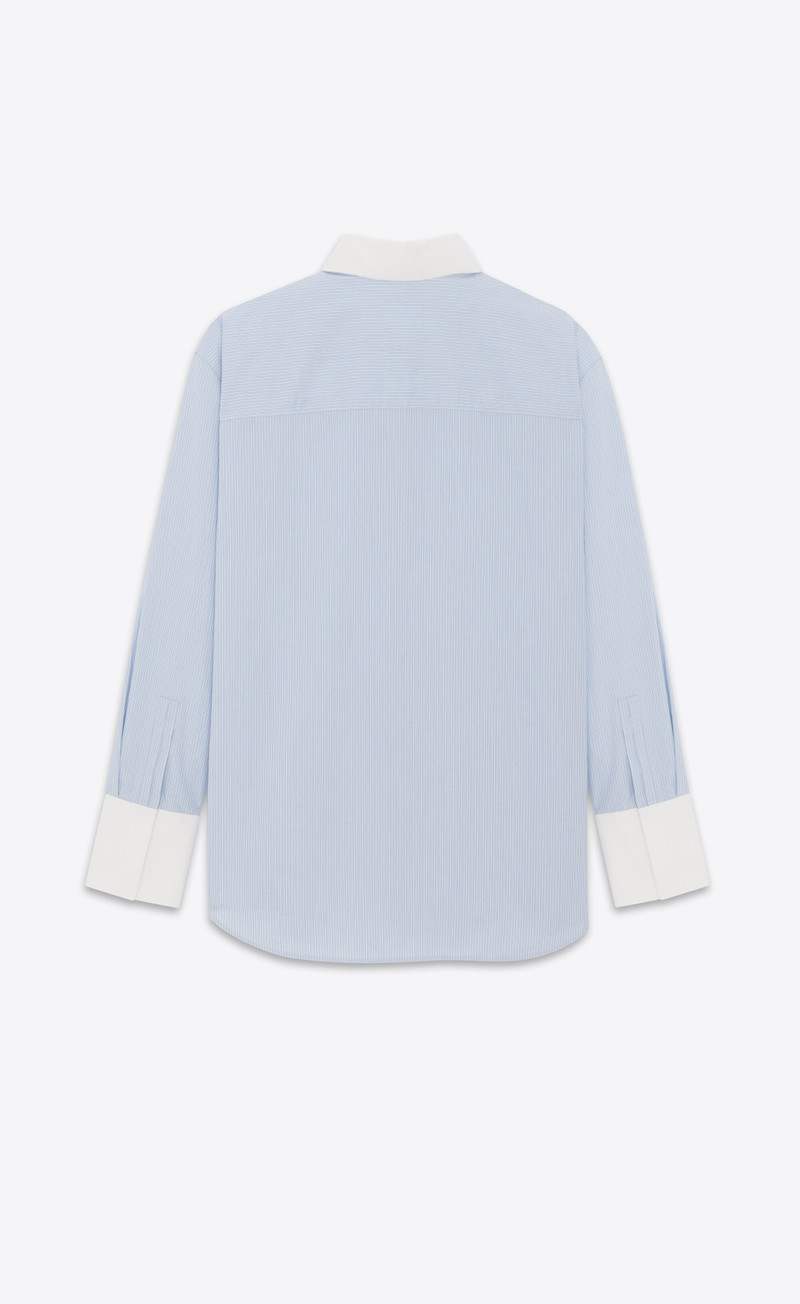 SAINT LAURENT winchester boyfriend shirt in cotton outlook