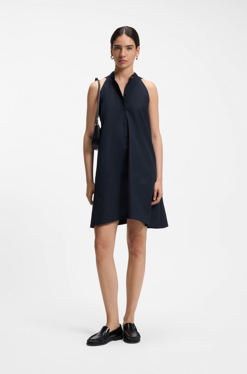 BOSS RELAXED-FIT DRESS IN COTTON POPLIN outlook