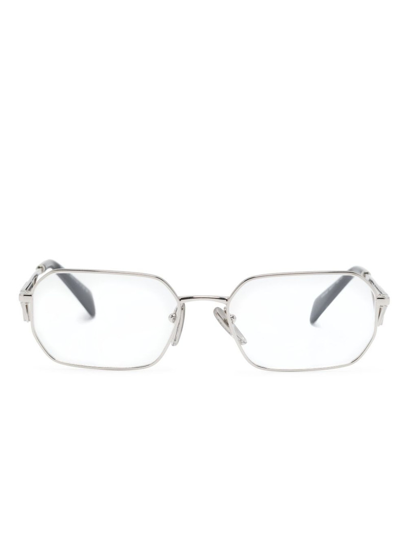 triangle-logo rectangle-frame glasses 1