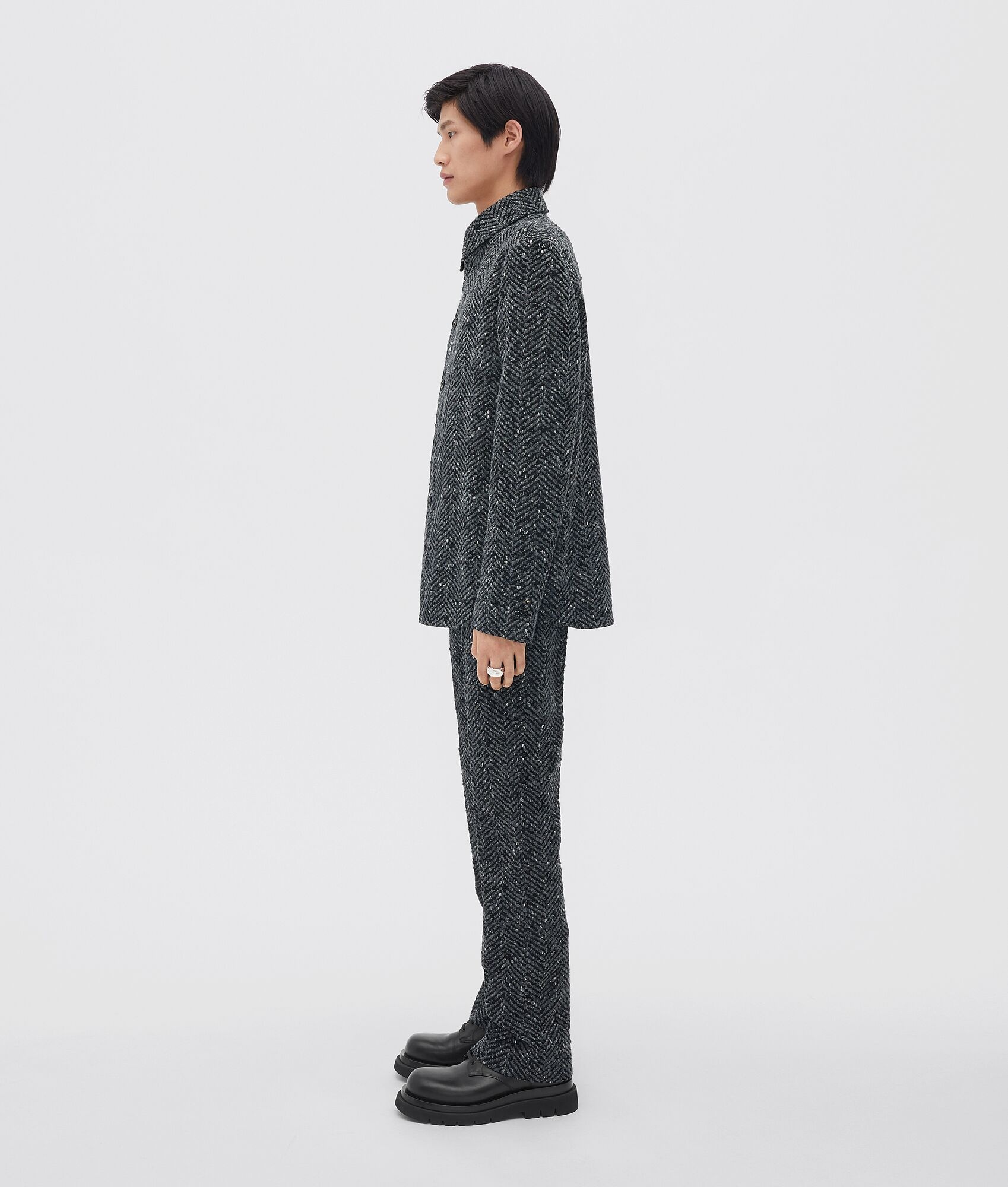 mouliné herringbone wool jacket - 2