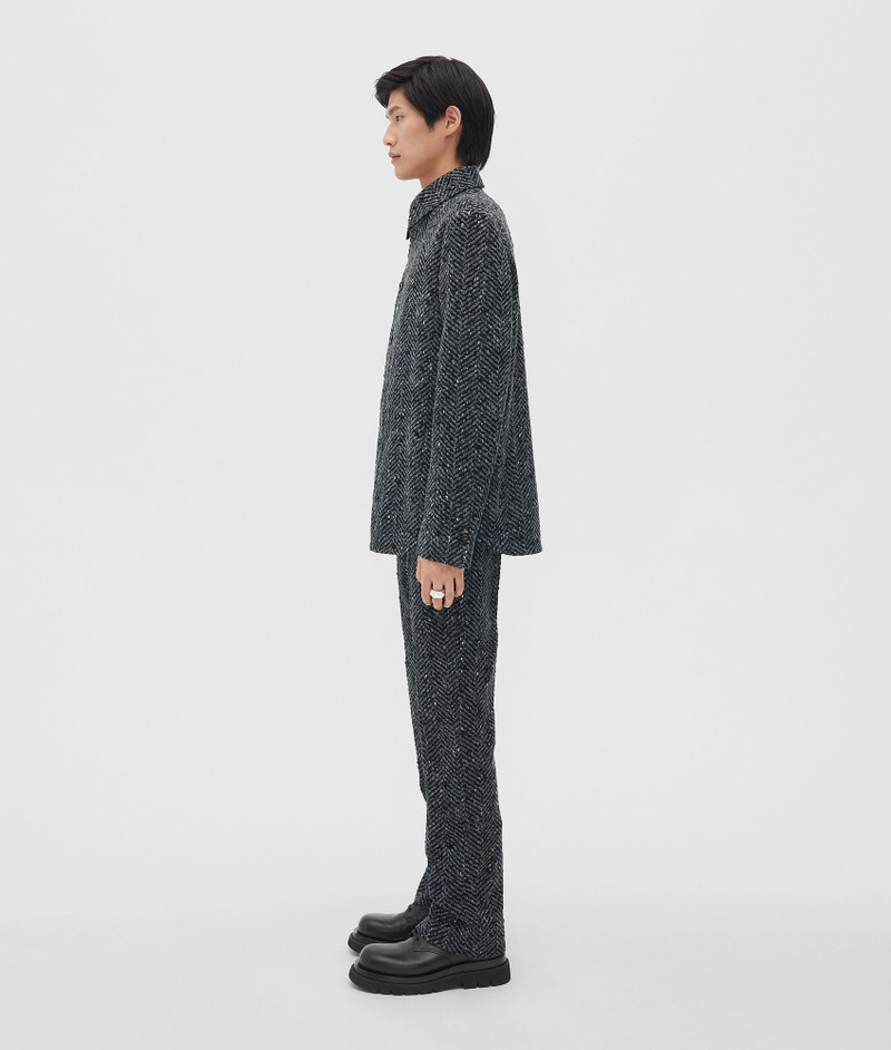 Bottega Veneta mouliné herringbone wool jacket outlook