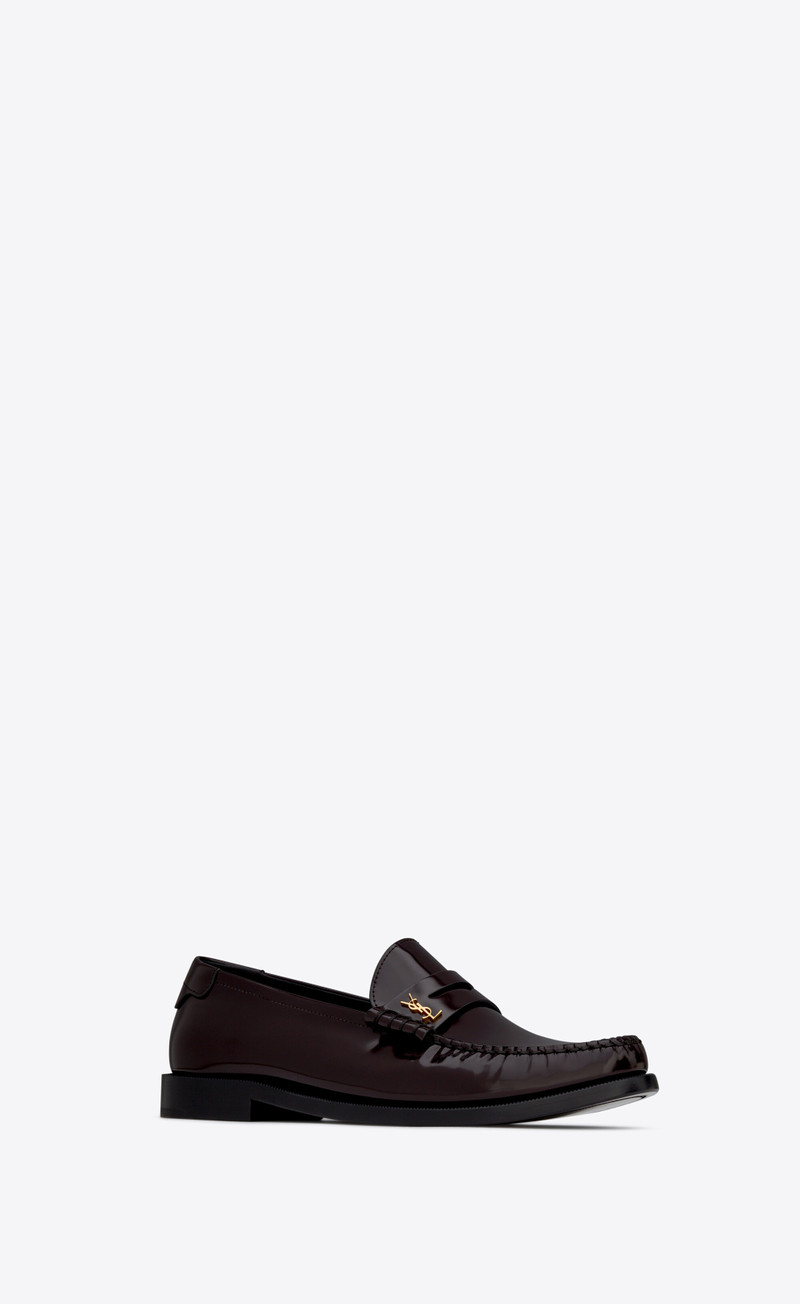 le loafer monogram penny slippers in smooth leather 4