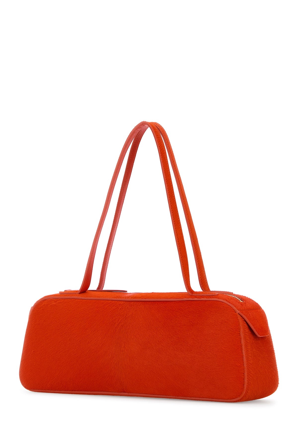 Orange calf hair Simona shoulder bag - 2
