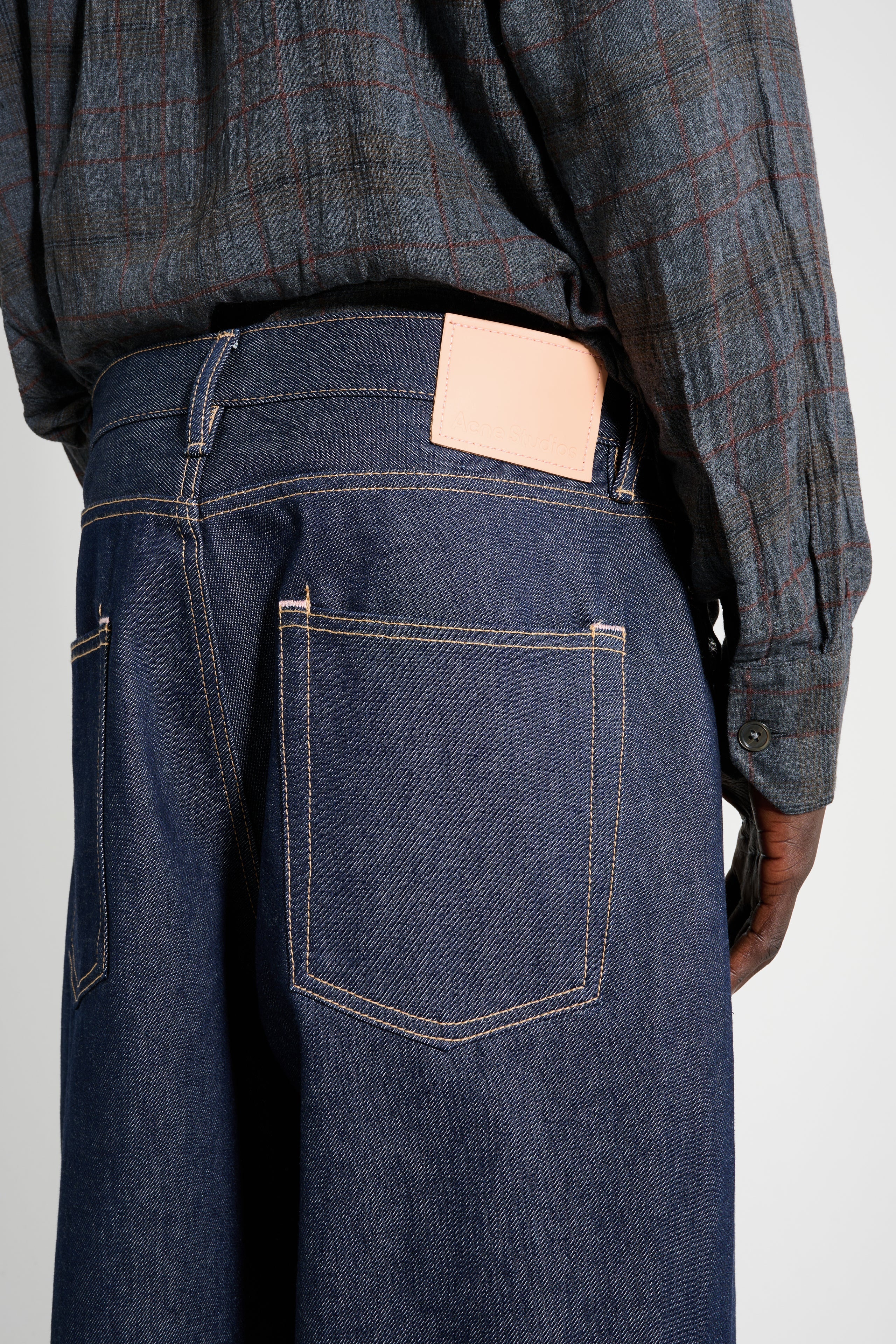 ACNE STUDIOS 1981M BAGGY FIT FN NEW RW INDIGO BLUE - 4