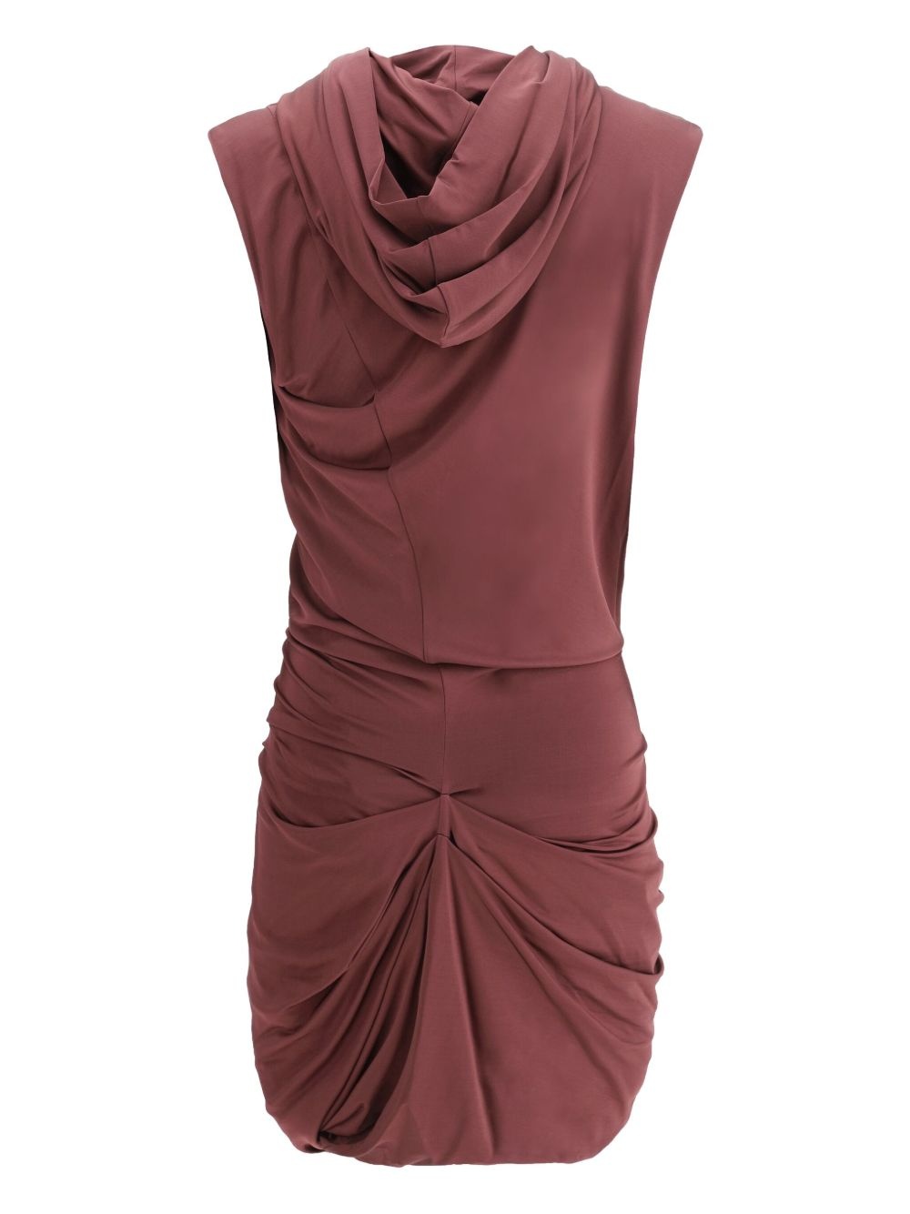 draped mini dress - 2