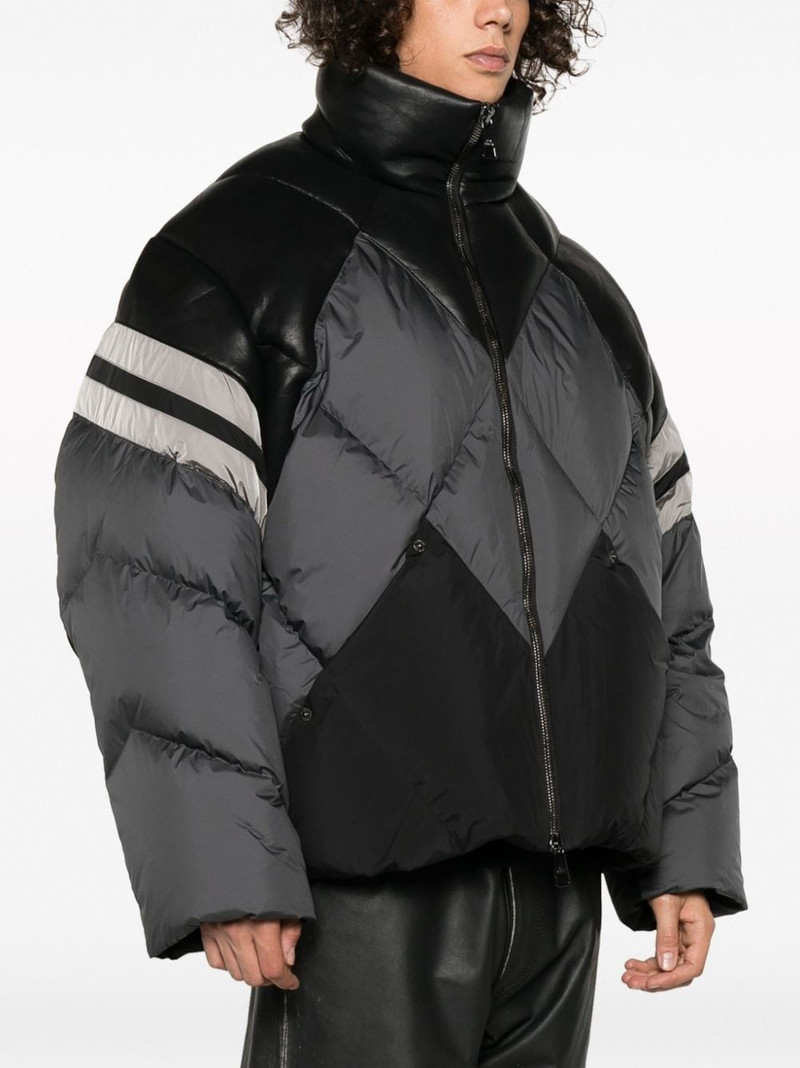 panelled mock-neck padded jacket 3