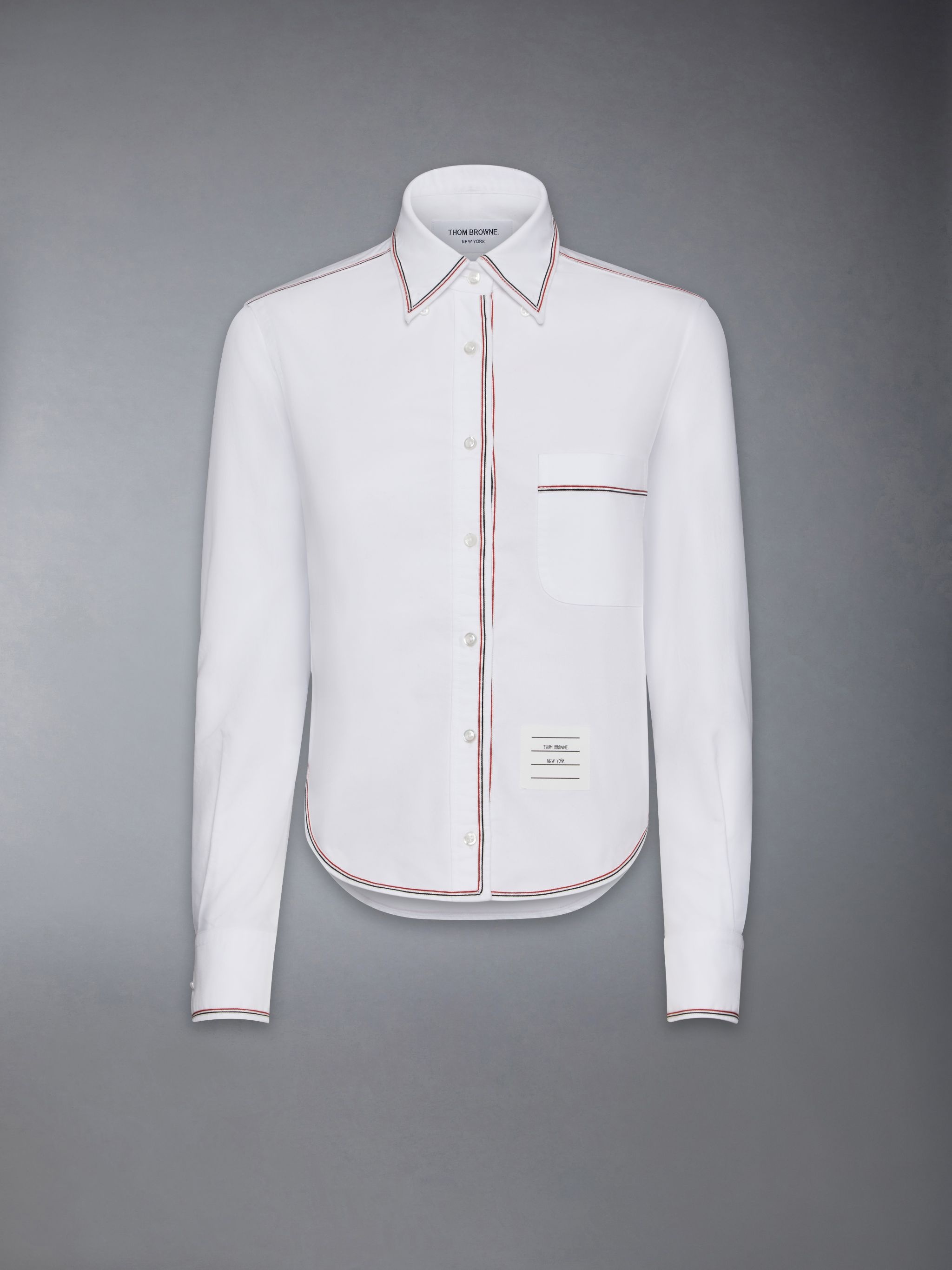 Classic Long Sleeve Cropped Shirt - 6