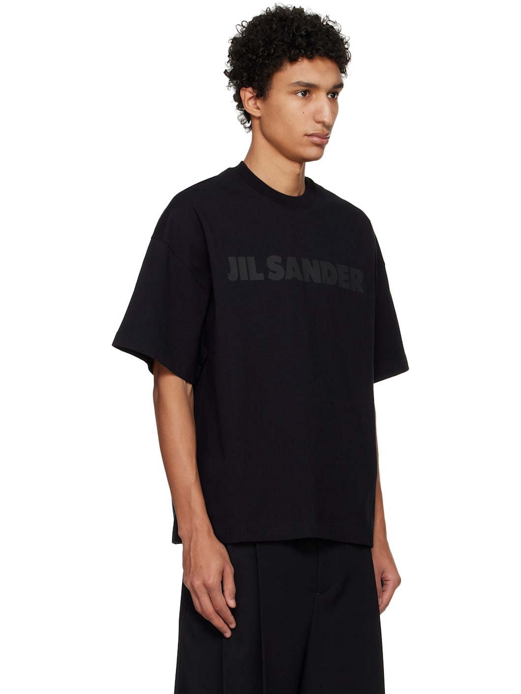 Black Printed-Logo T-shirt - 2