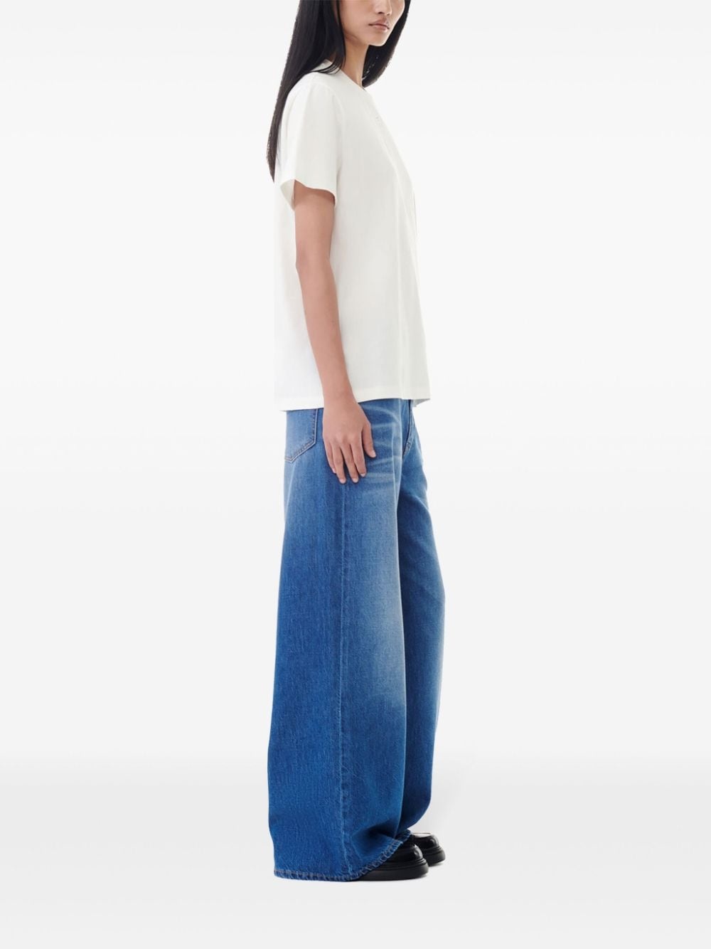 logo-embellished cotton T-shirt - 3