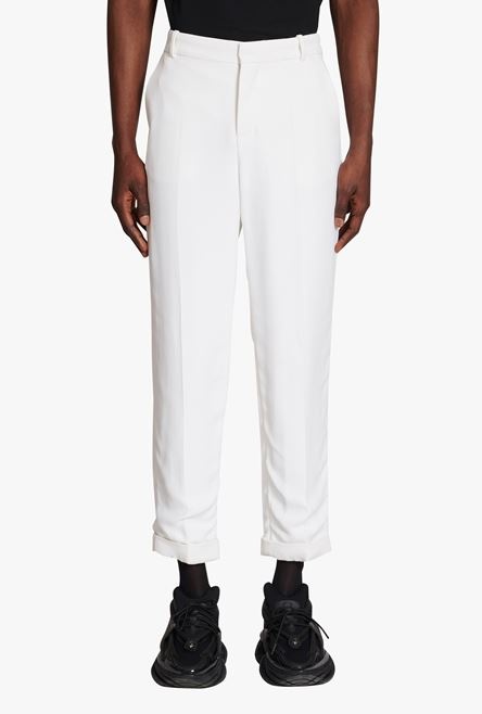 White crepe pants - 4