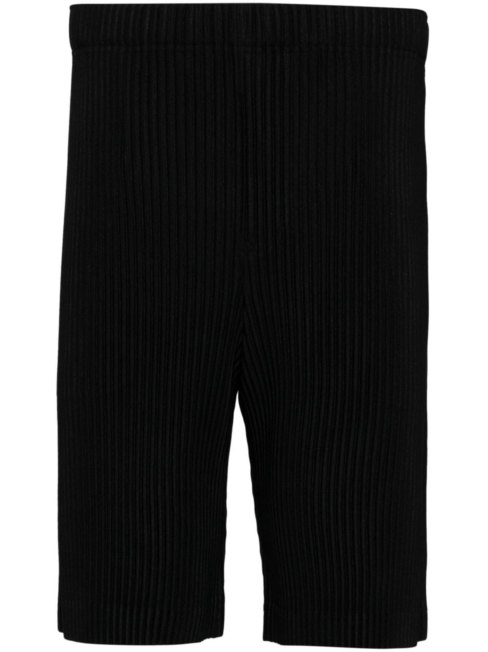 May plissé pleated bermuda shorts - 1