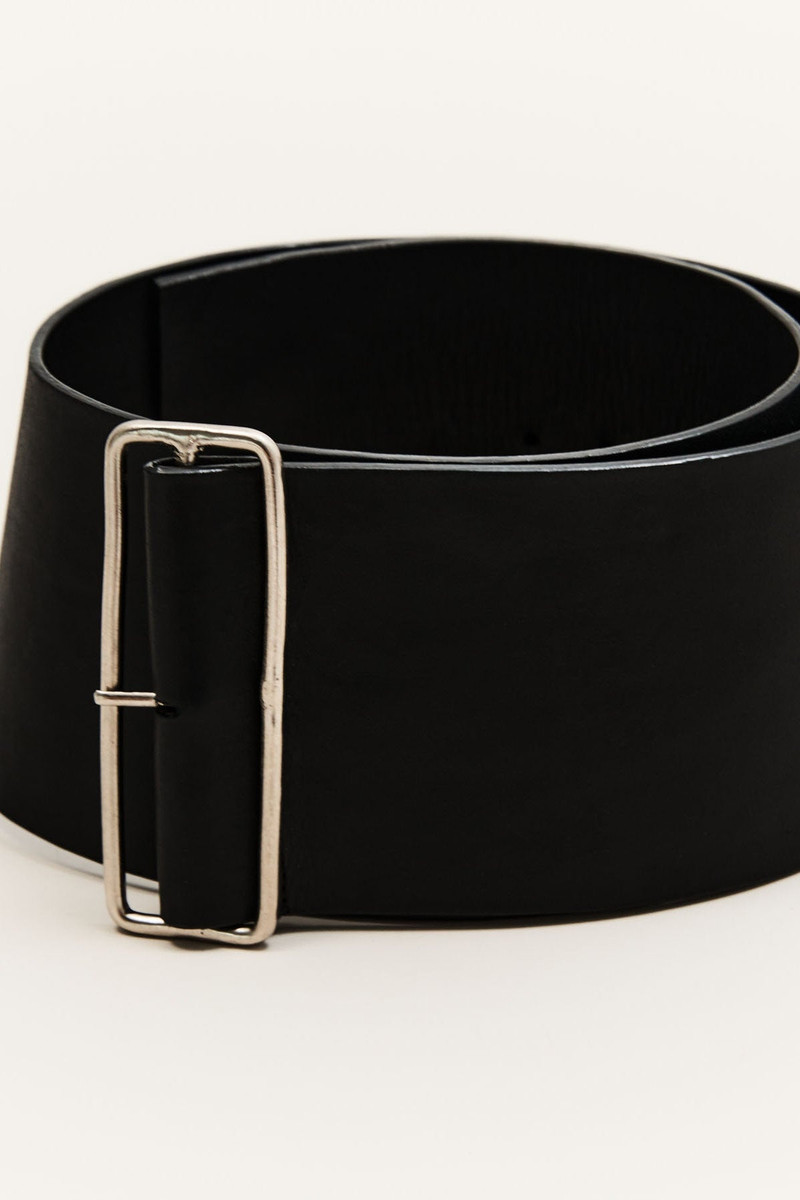 ST. AGNI Wide Belt - Black outlook