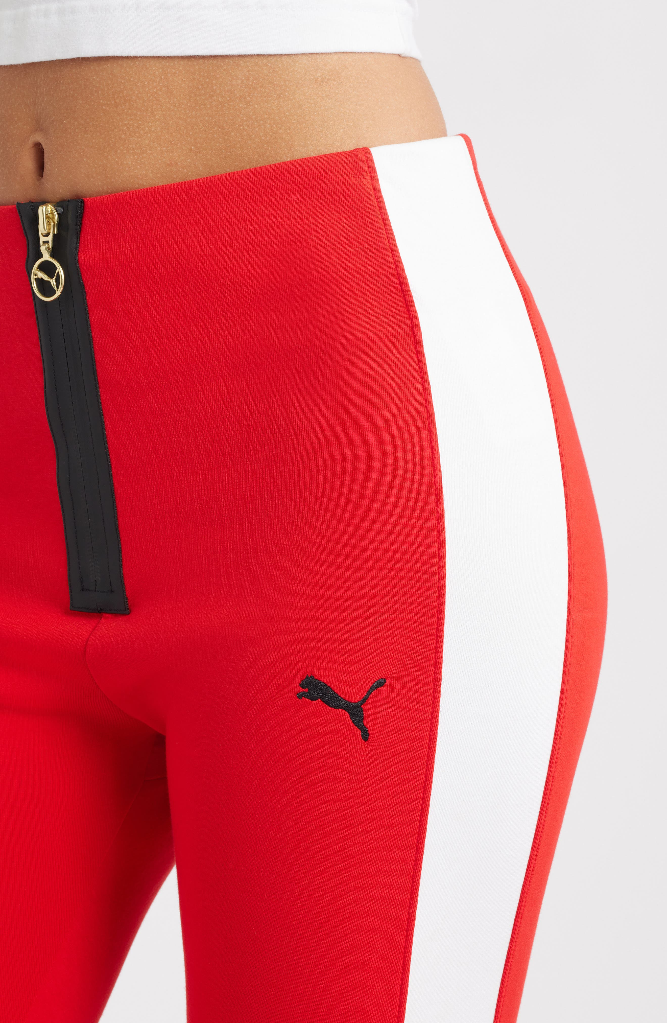 PUMA T7 Leggings in For All Time Red-Puma White at Nordstrom - 4