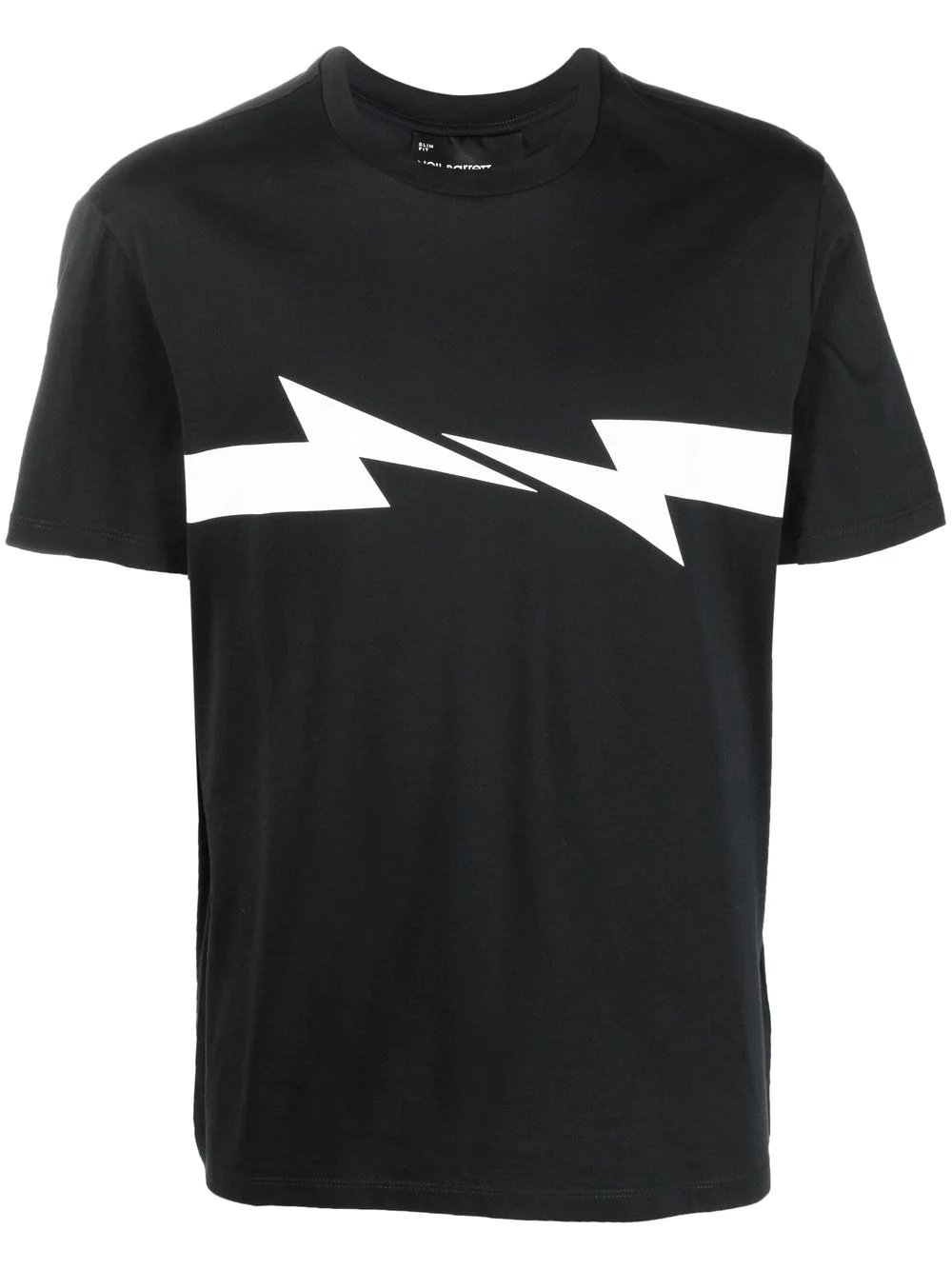 Thunderbolt-print cotton T-shirt - 1