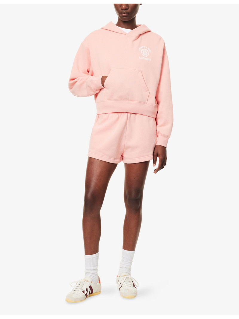 Sporty & Rich Relaxed-Fit Lounge Cotton-Blend Shorts outlook