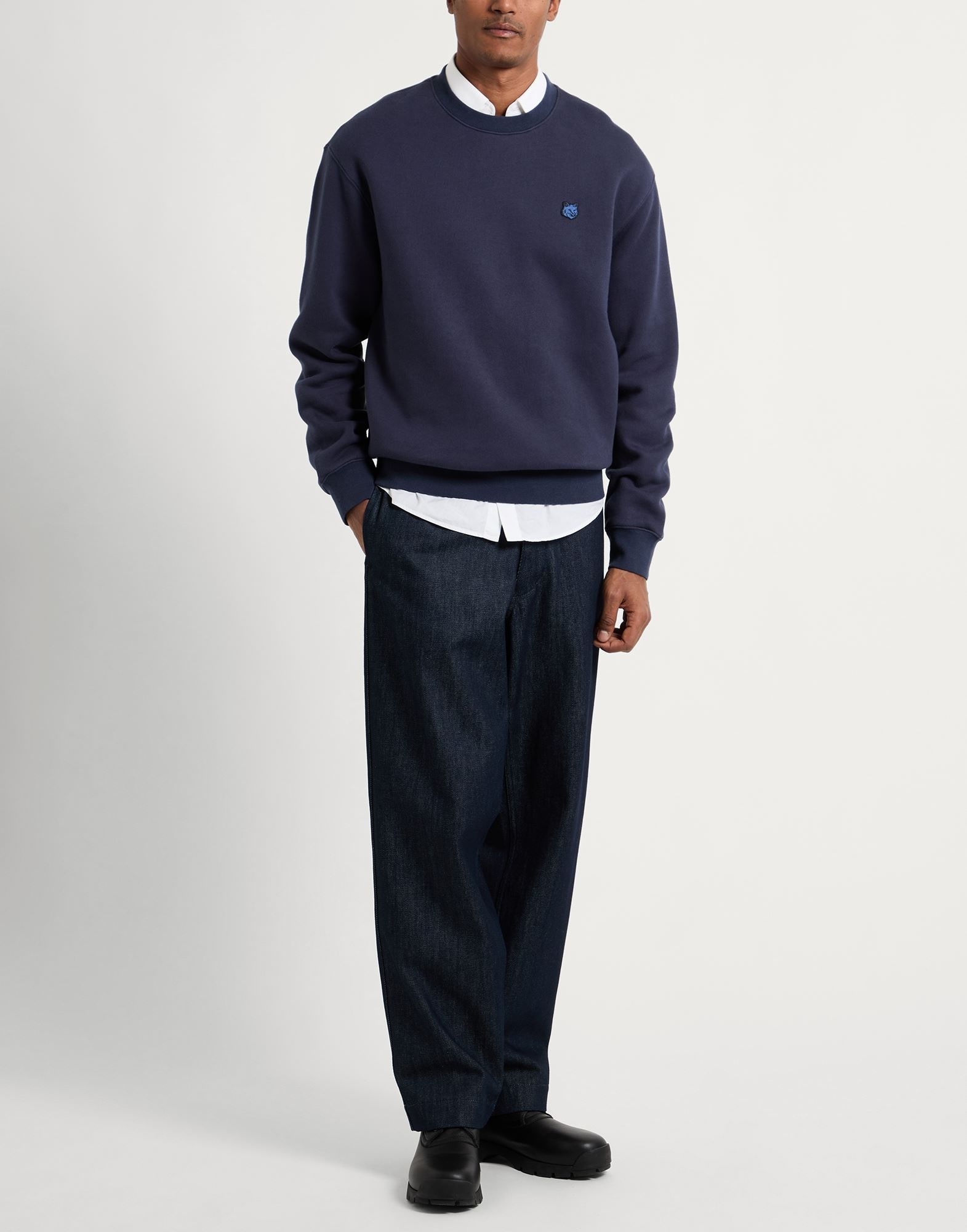 Navy blue Men's Sweatshirt - 2