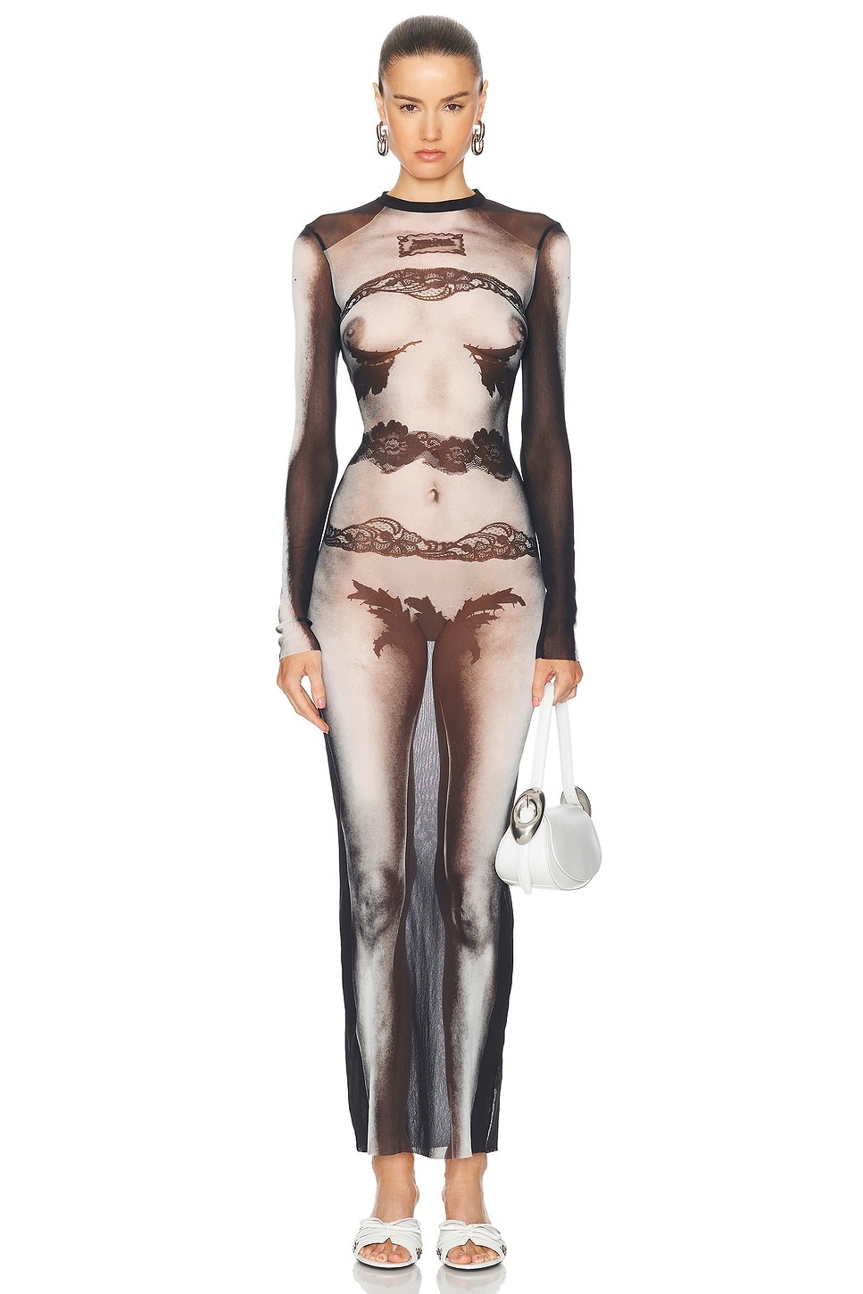 Body Lace Mariniere Long Dress - 1