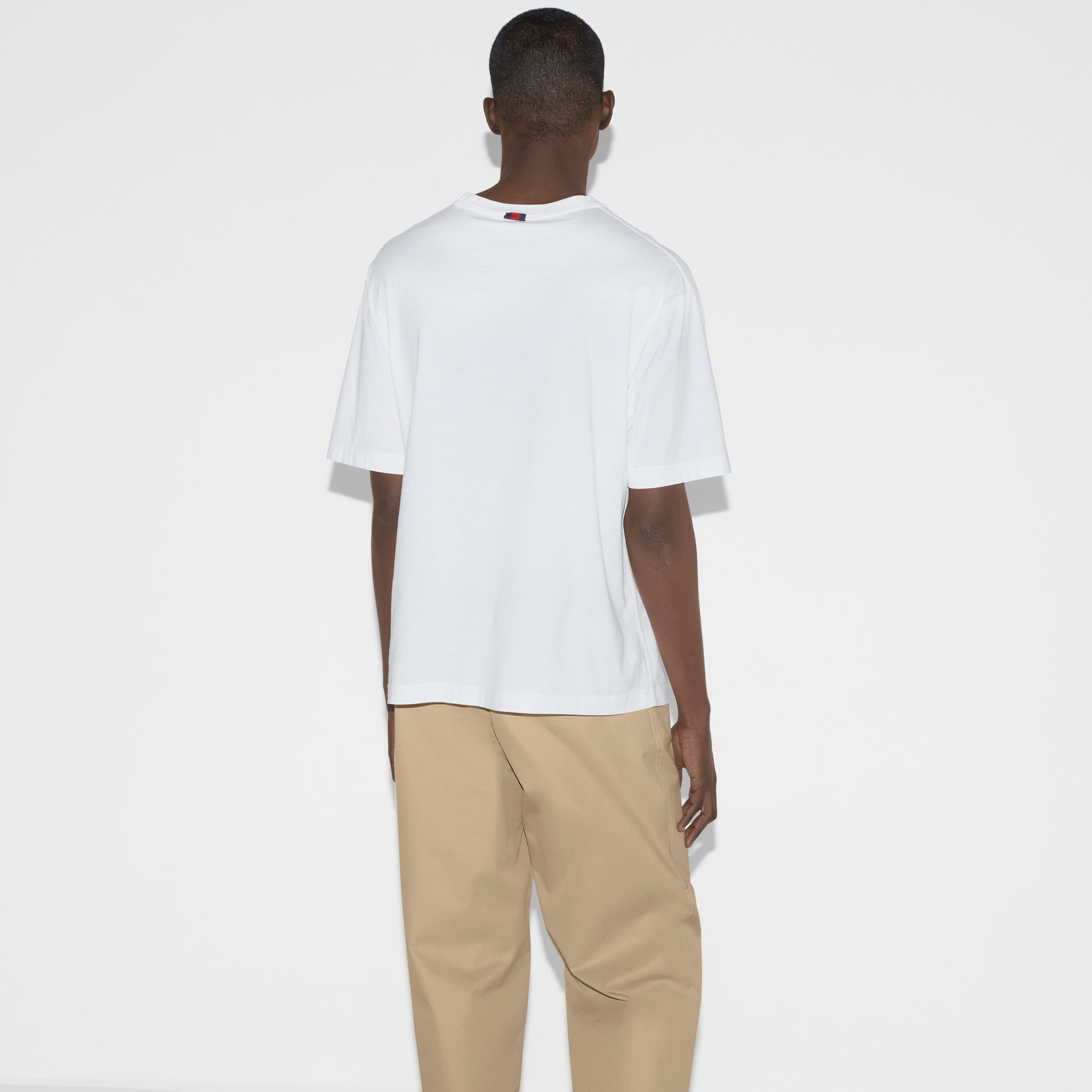 Cotton jersey T-shirt with embroidery - 4