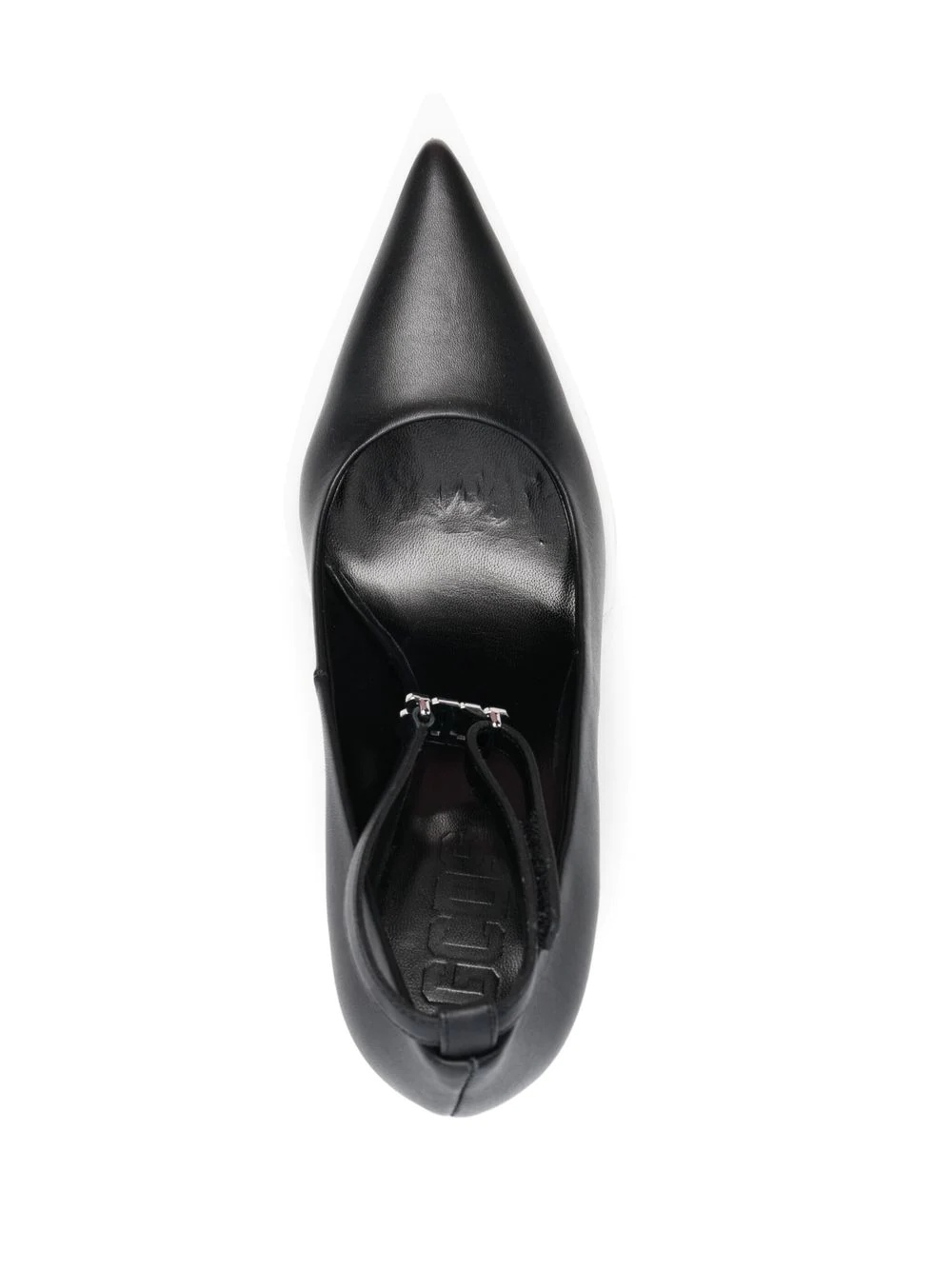 110mm pointed leather pumps - 4