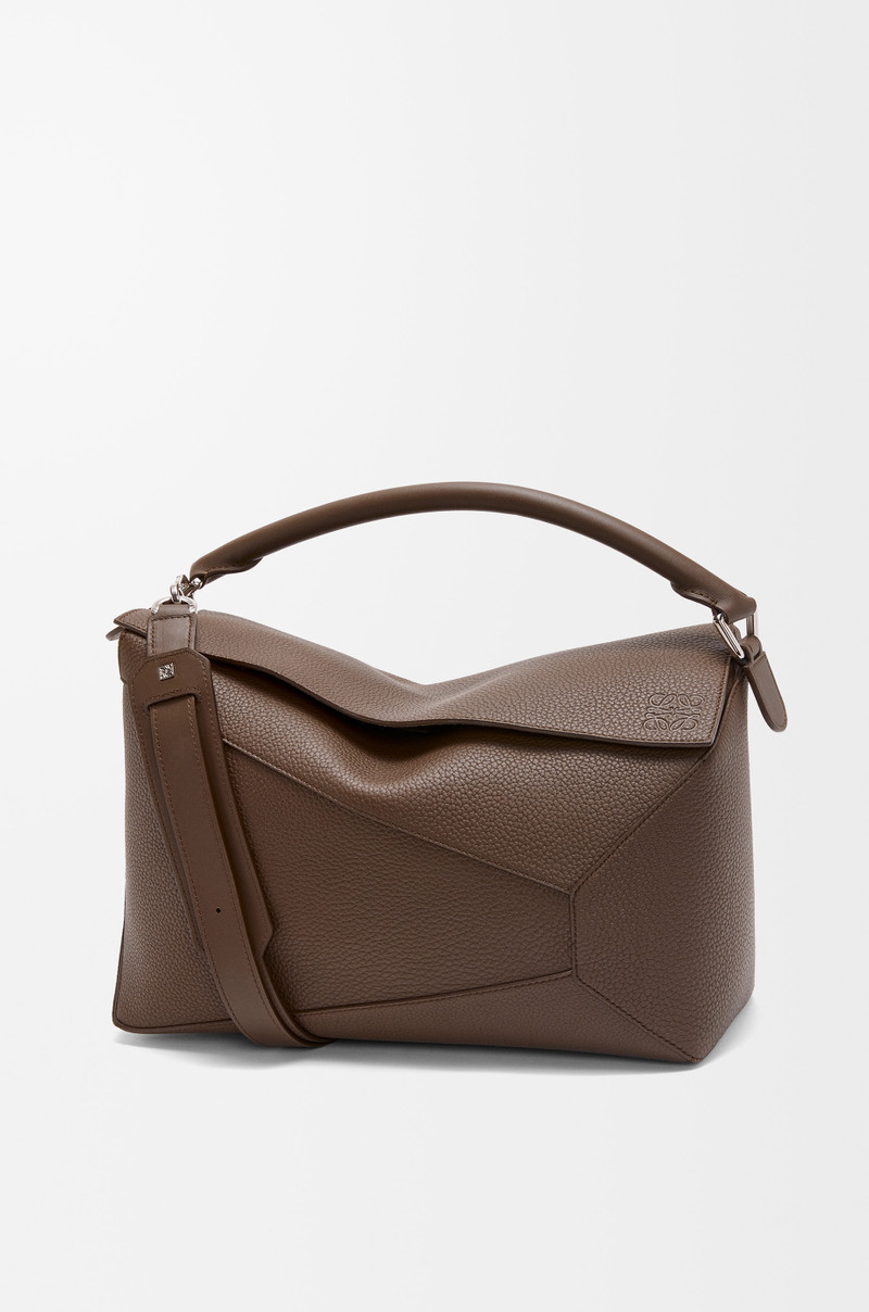 Large Puzzle Edge bag in grained calfskin 1