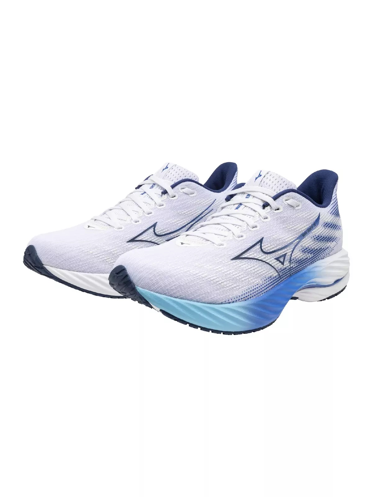 Wave Rider 28 "White/Estate Blue" Men's Running Shoe - 5