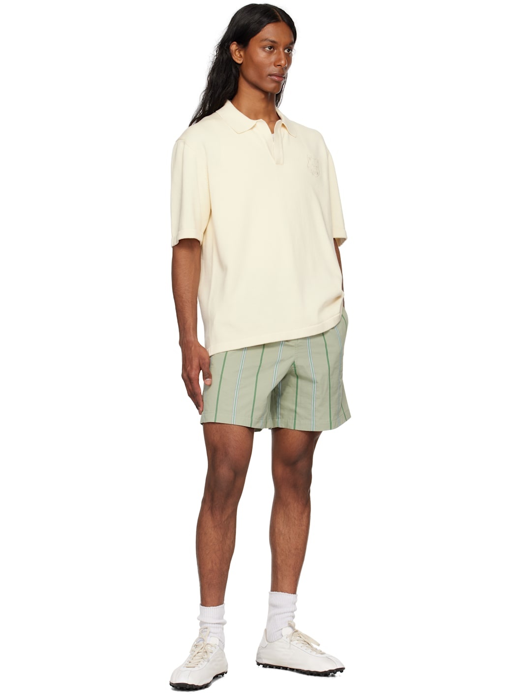 Off-White Bold Fox Head Embroidered Knitted Polo - 4
