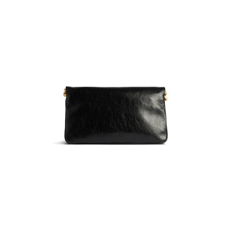 Women's Bb Soft Medium Flap Bag in Black 4