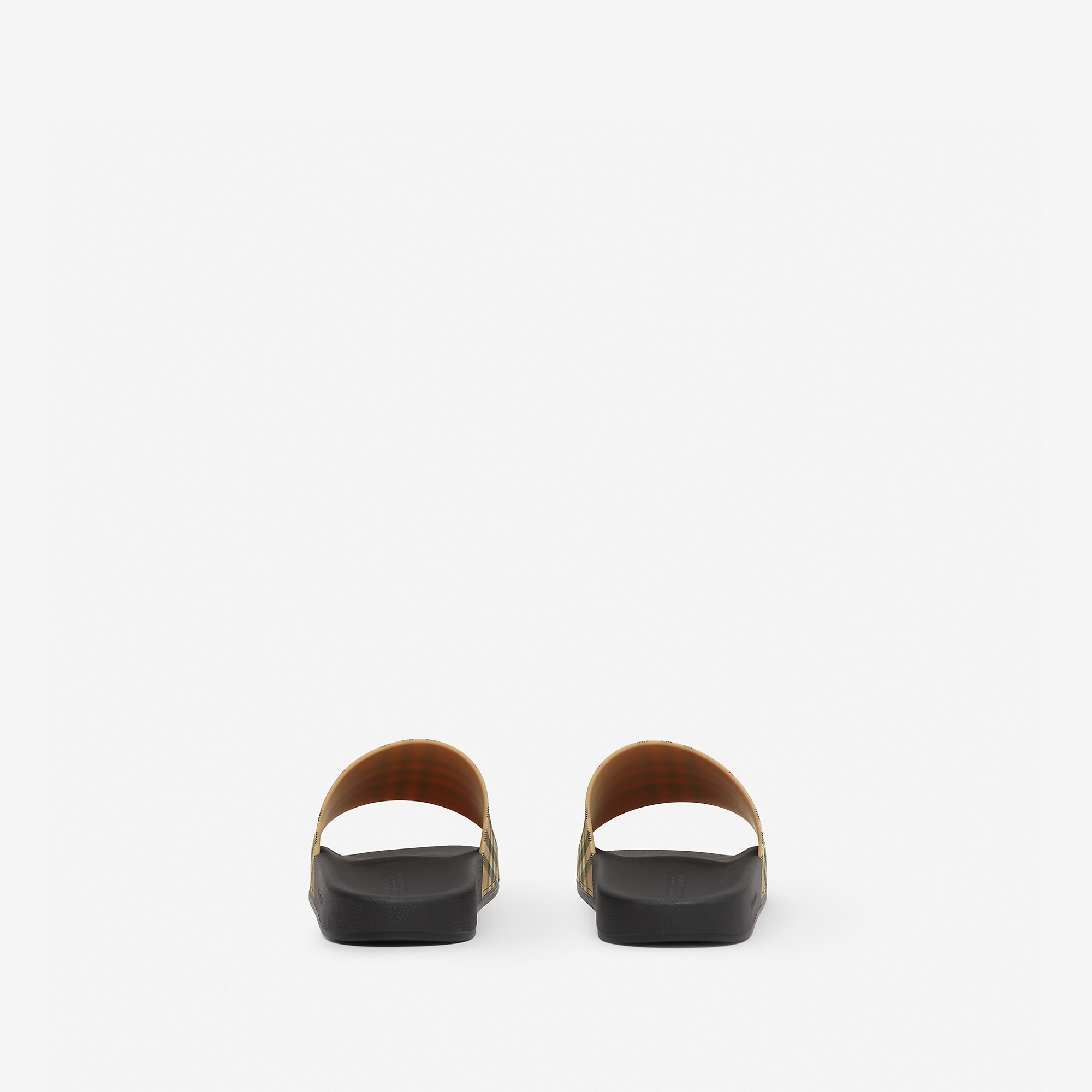 Vintage Check Print Slides - 4