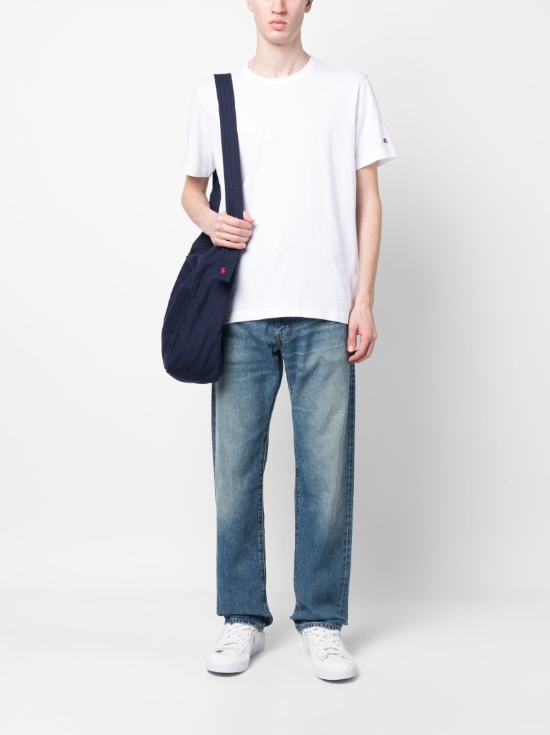 Minimal C logo-patch cotton T-shirt - 3