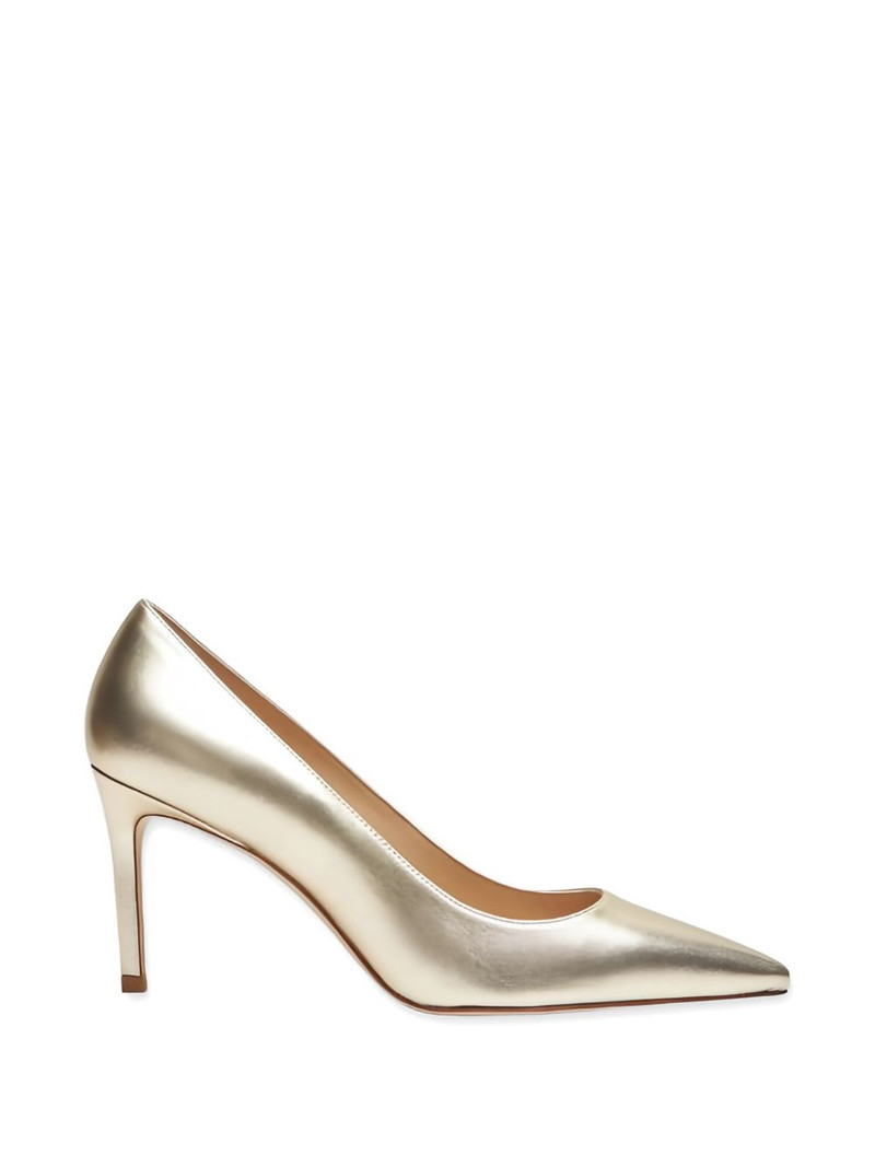 sculptural-heel leather pumps 1