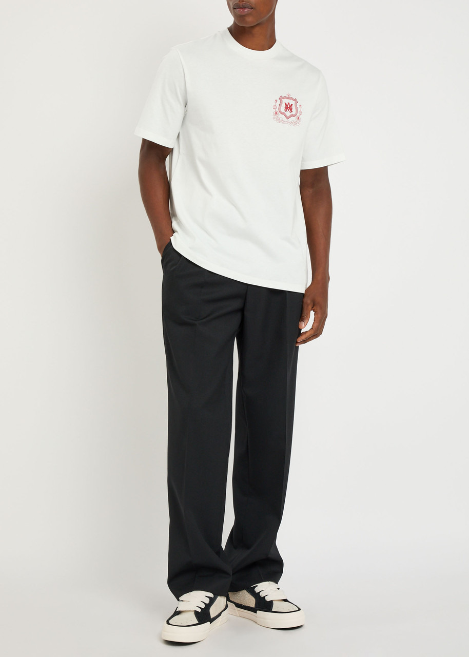 Amiri Ma Crest Logo-print Cotton T-shirt - 4